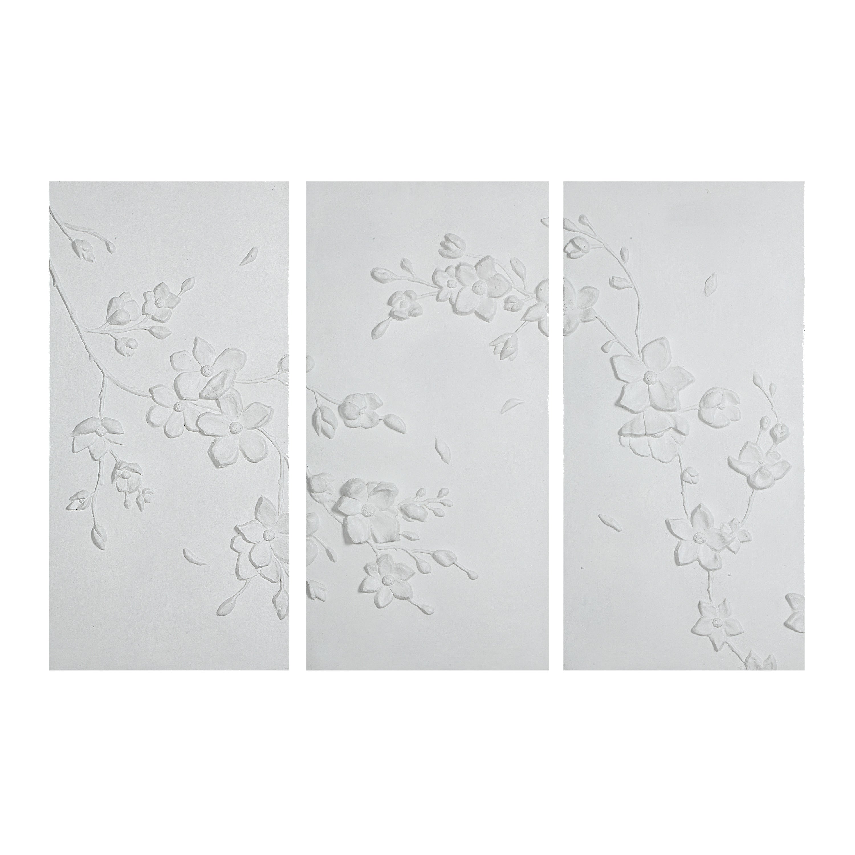 Beaudelaire 20" Wide Wall Decor, Matte White - Main Image - W6748
