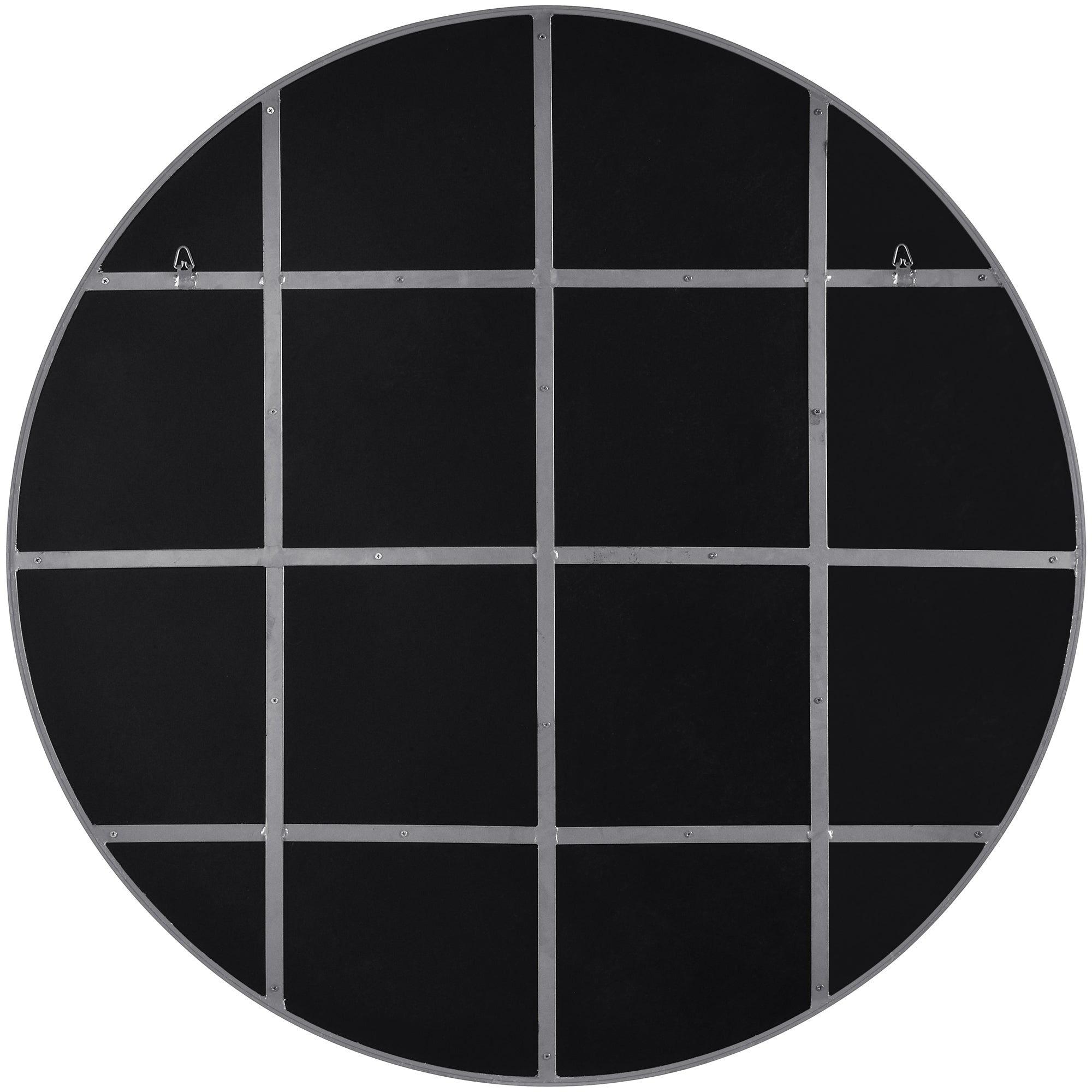 Thallo 48" Tall Round Wall Mirror, Yellow - Backing Image - MT2347