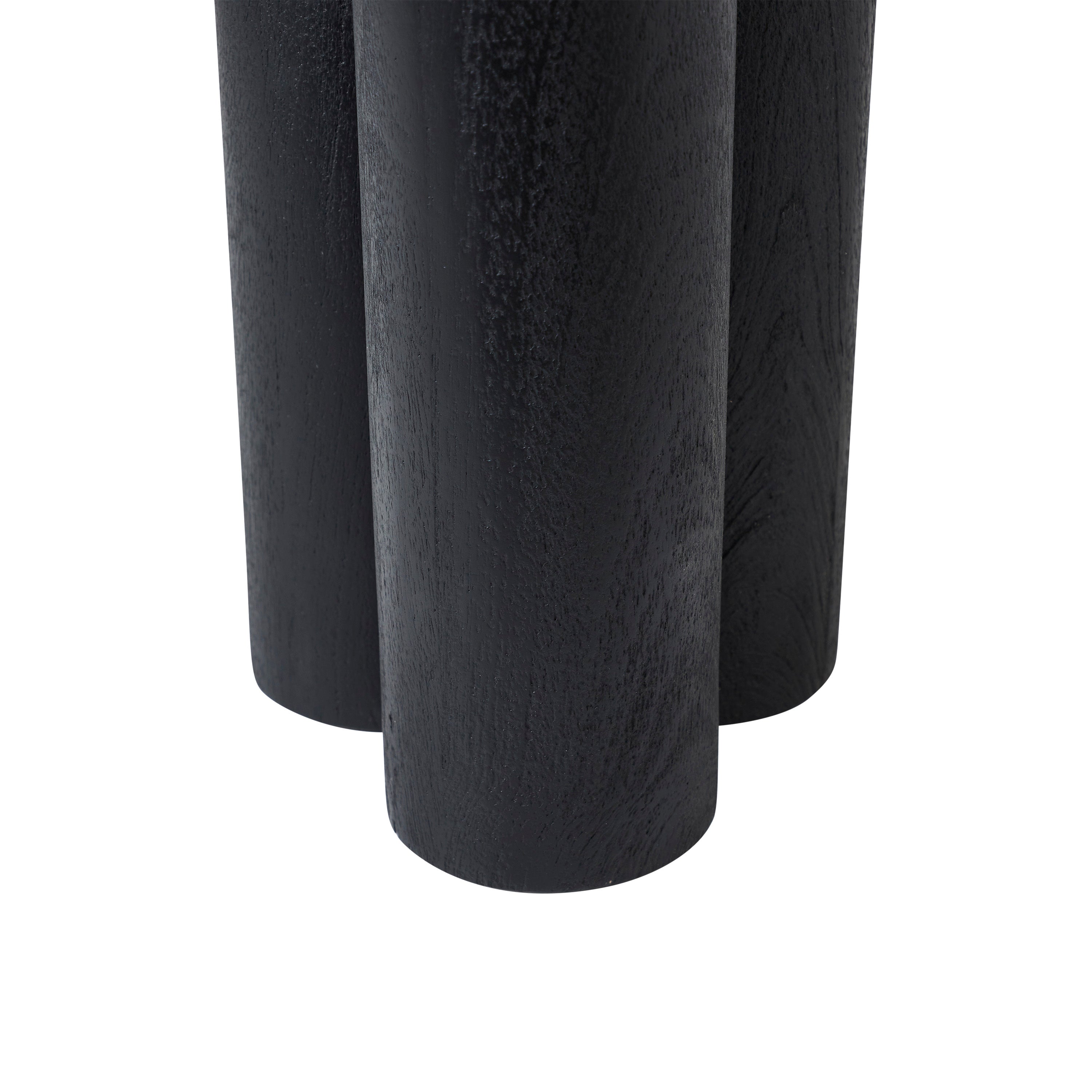 Quintin Indoor Mango Wood Side Table, Black - Additional Image 2 - TA507