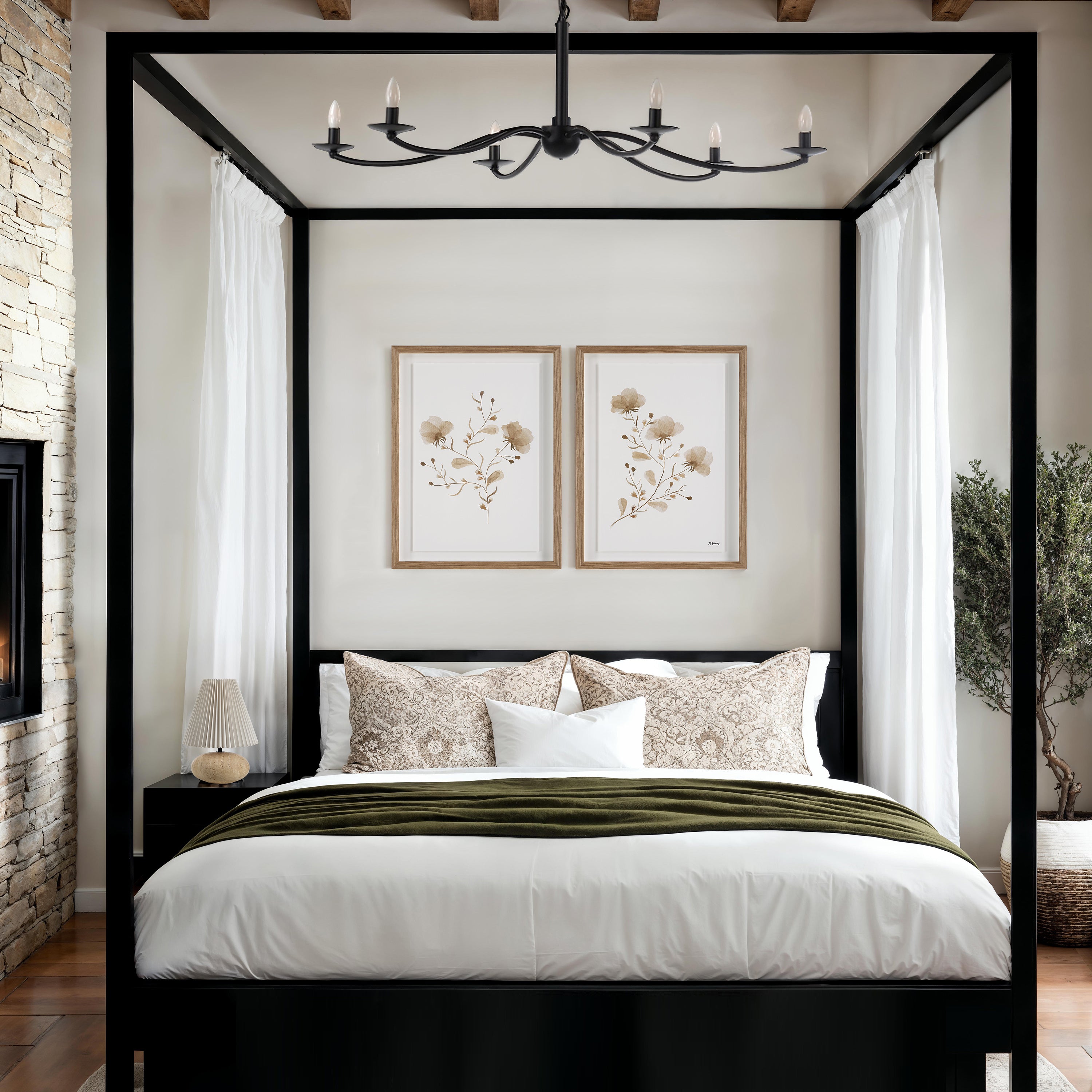 Madalena 18.0" Wide Wall Decor, Printed Artwork (2 Piece Set) - White Label Lifestyle Image - PA0050