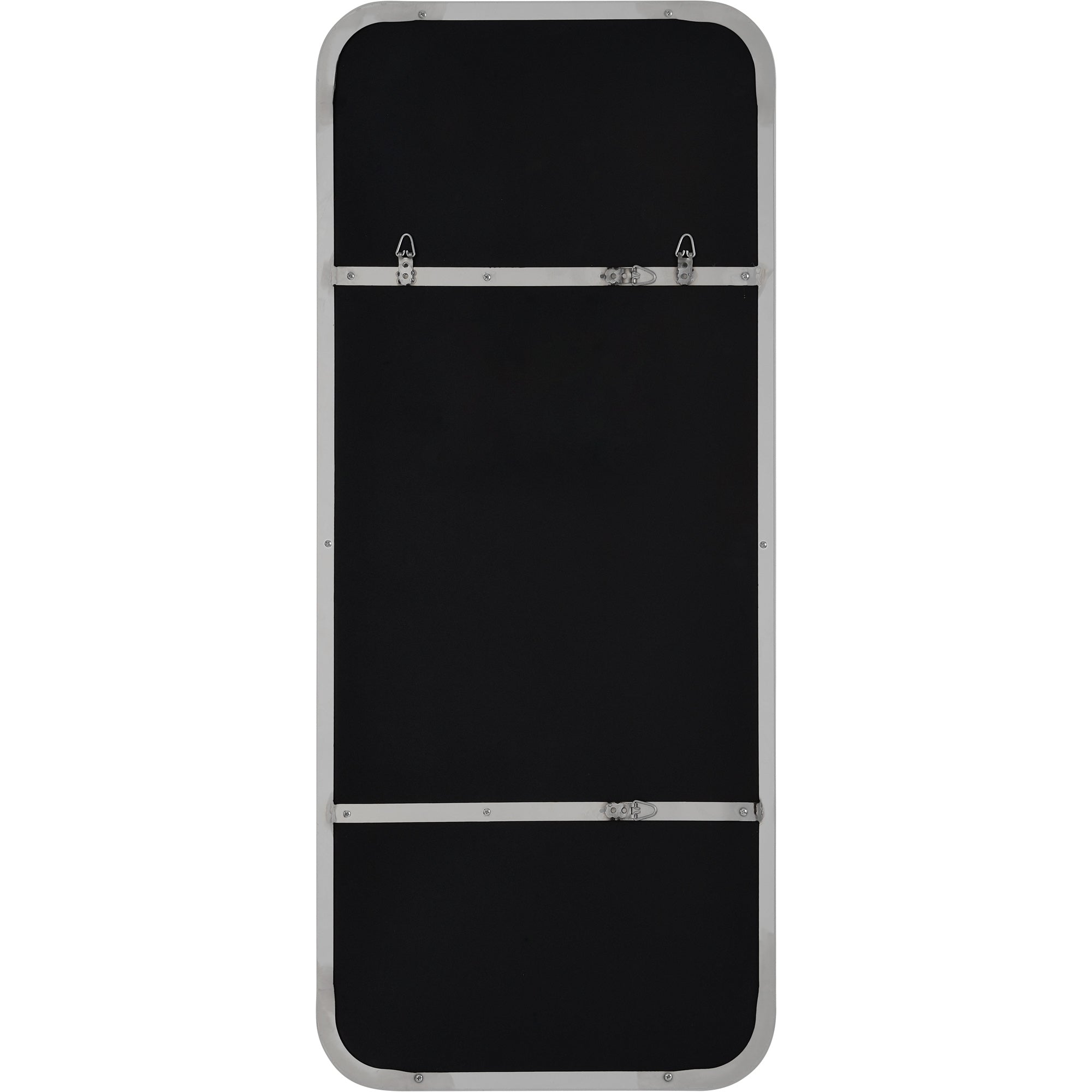 Delphinus 46" Tall Rectangle Wall Mirror, Grey - Backing Image - MT2360