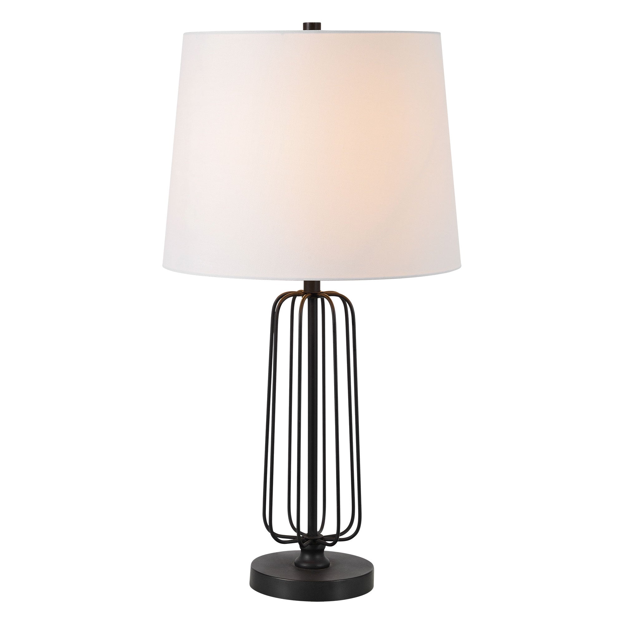 Shadia 24.75" Length Table Lamp- Set of two, Matte Black - Additional Image 3 - LPT1236-SET2