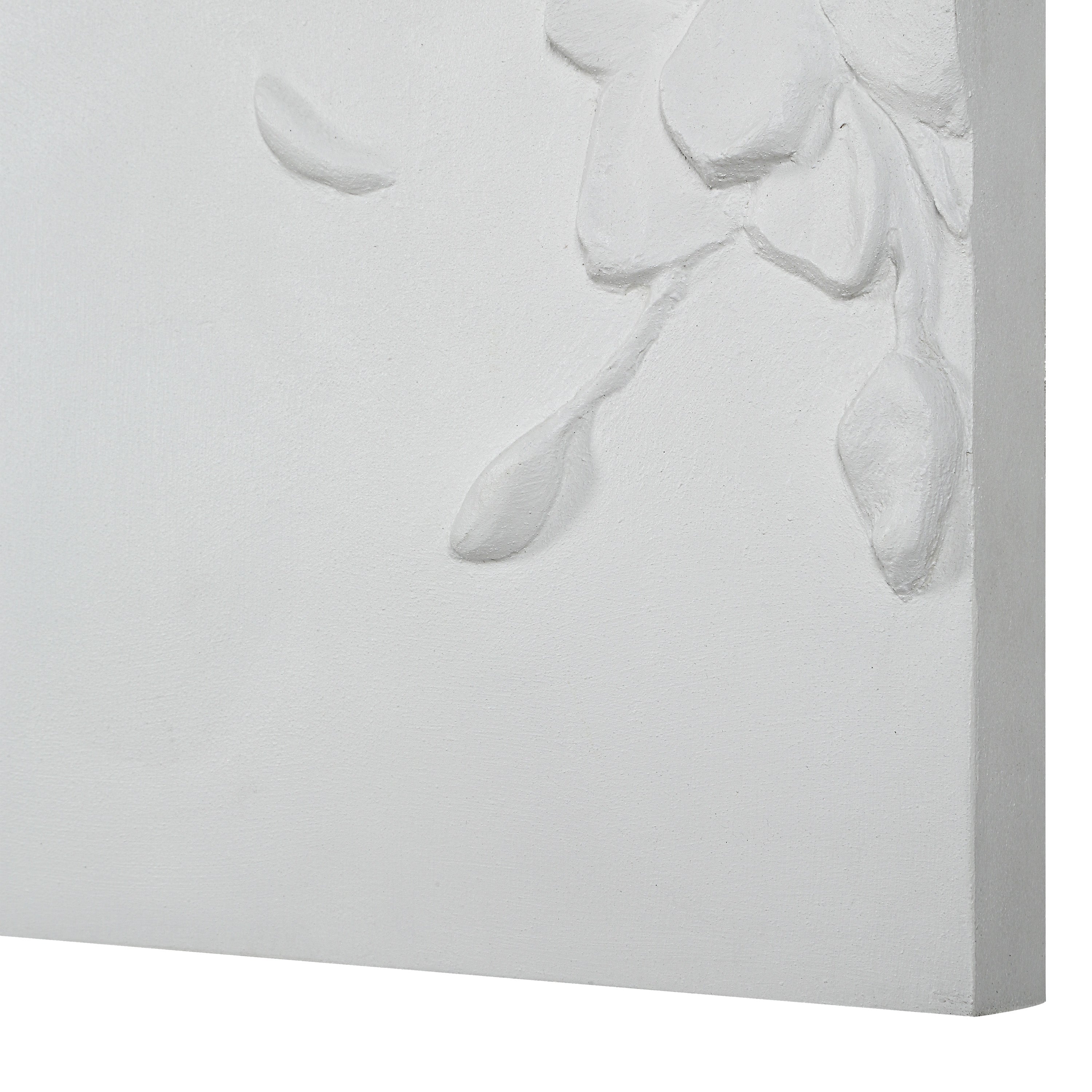 Beaudelaire 20" Wide Wall Decor, Matte White - Additional Images - W6748