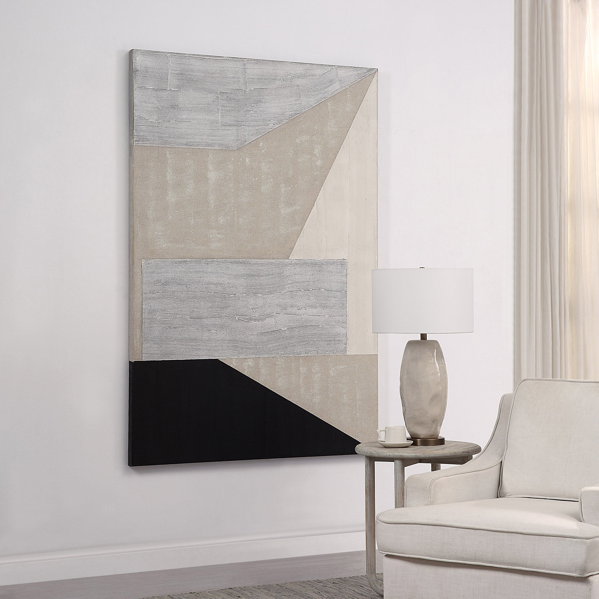 Torii 48" Wide Canvas Art, Grey - Lifestyle Image - OL2137
