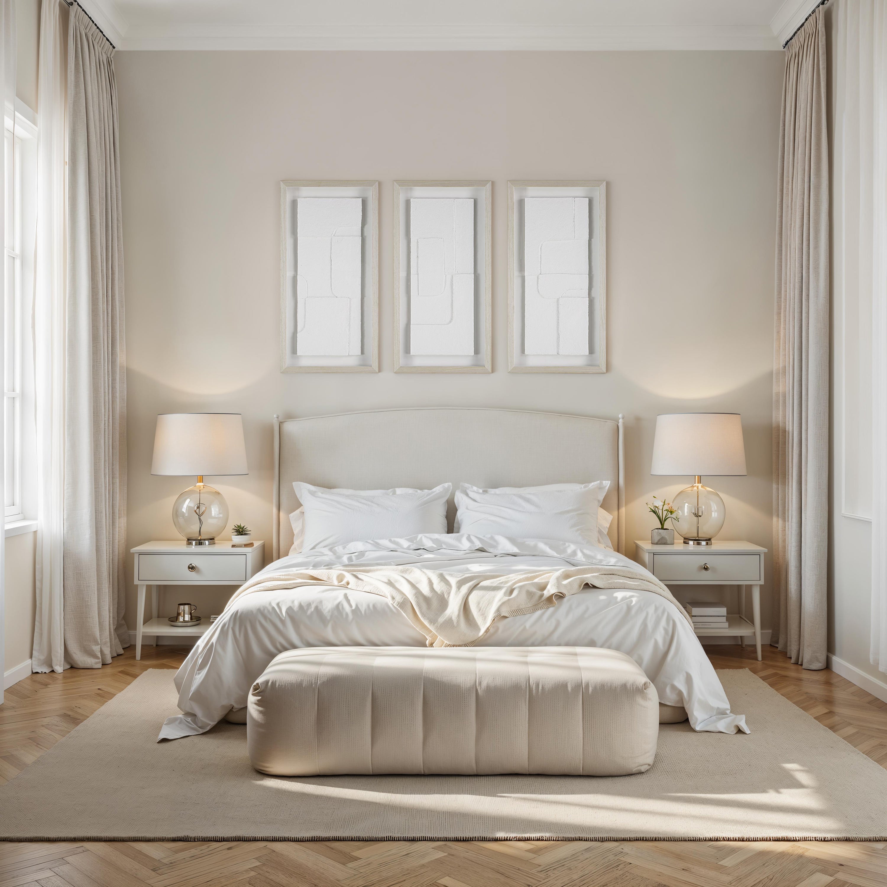 Arches 15.0" Wide Wall Decor, Printed Artwork (3 Piece Set) - White Label Lifestyle Image - W6784