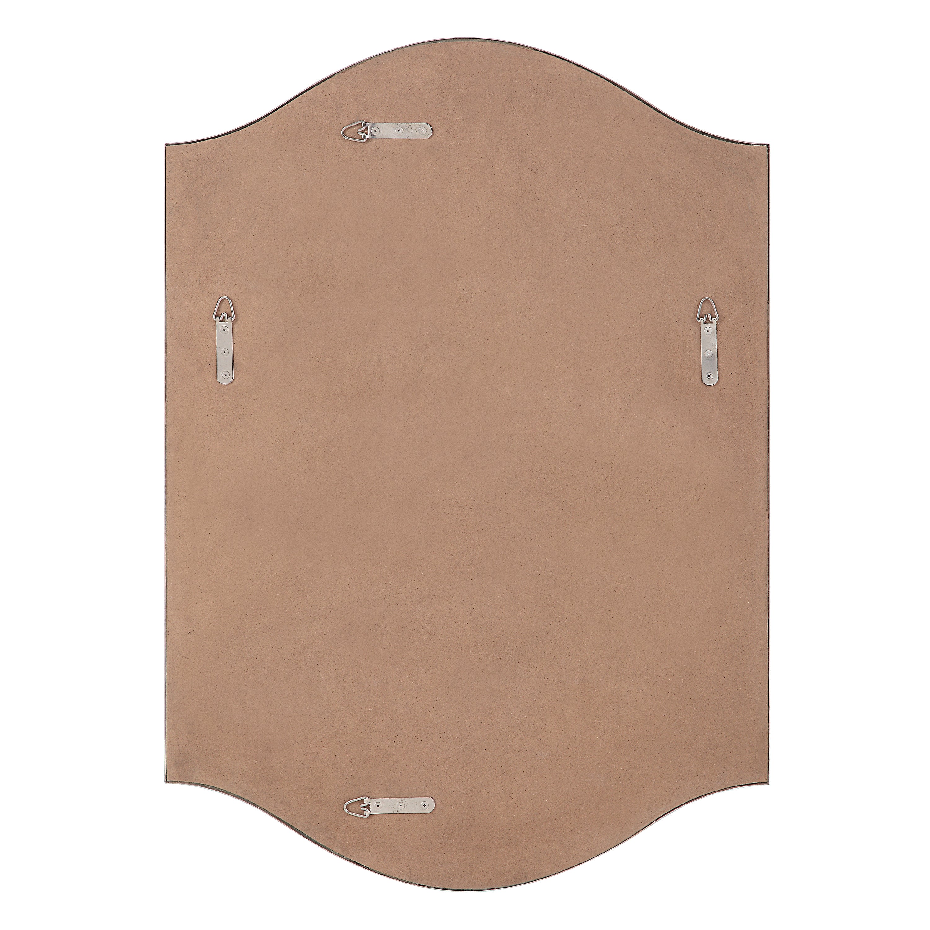 Florianne 36" Tall Rectangular Arch Mirror, Champagne - Backing Image - MT2617