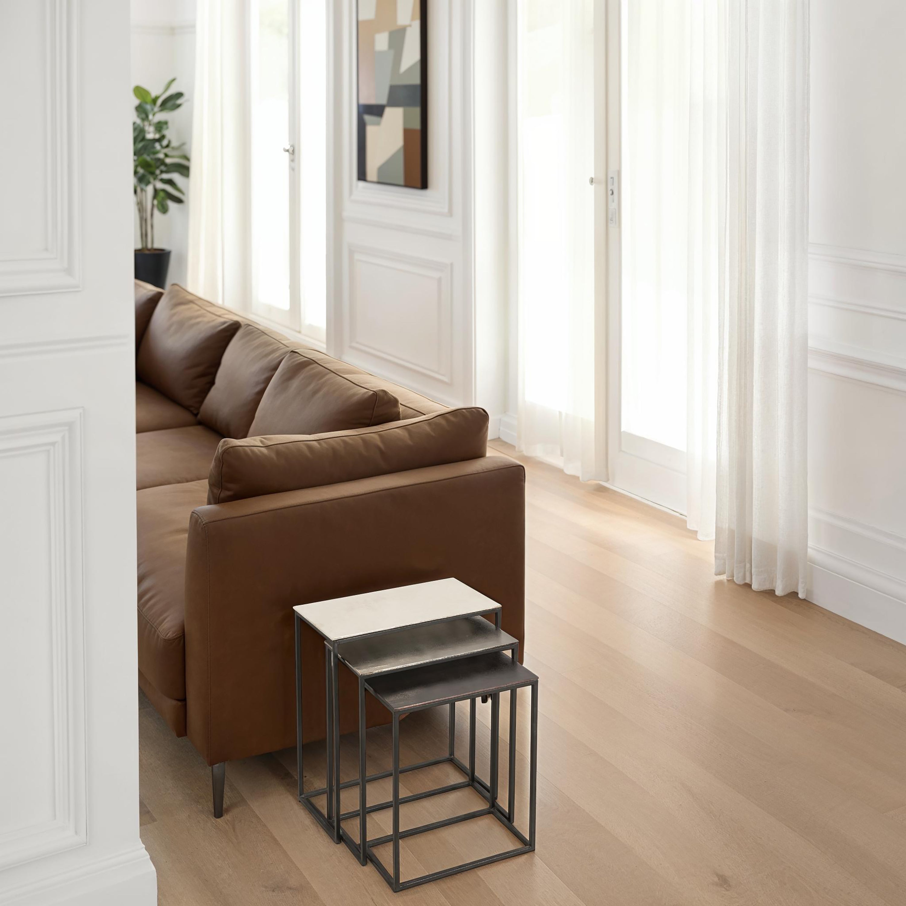 Manisa Indoor Aluminum Table, Black - Lifestyle Image - TA298