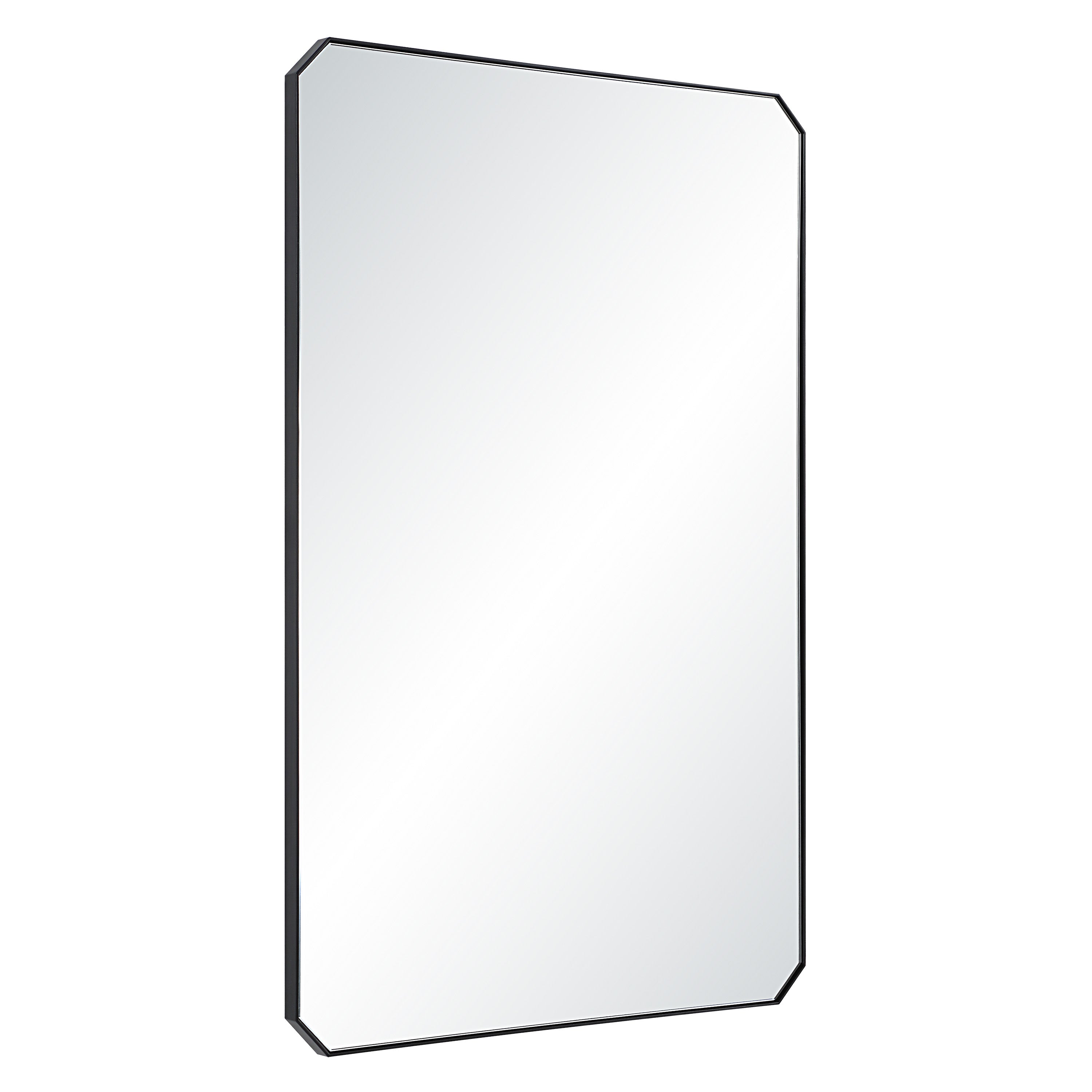 Jace 36" H x 24" W Wall Mirror, Black - Angle Image - MT2751