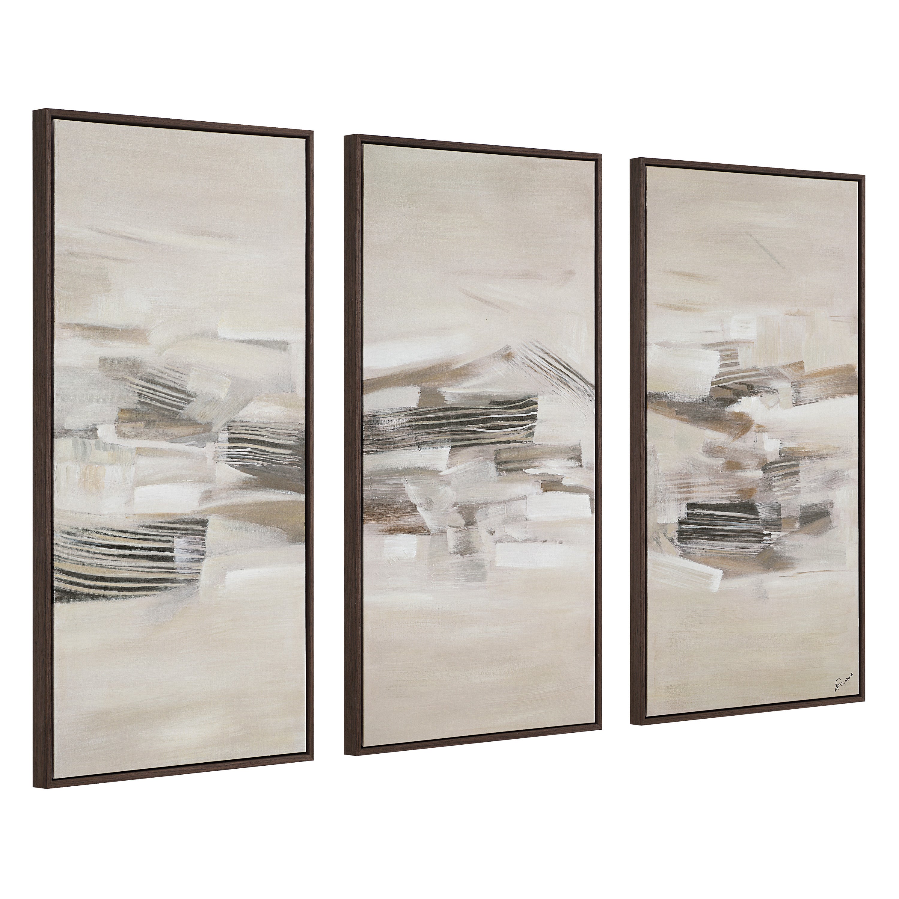 Lux 40" H x 20" W Canvas Art, (3 Piece Set) - Angle Image - OL2239