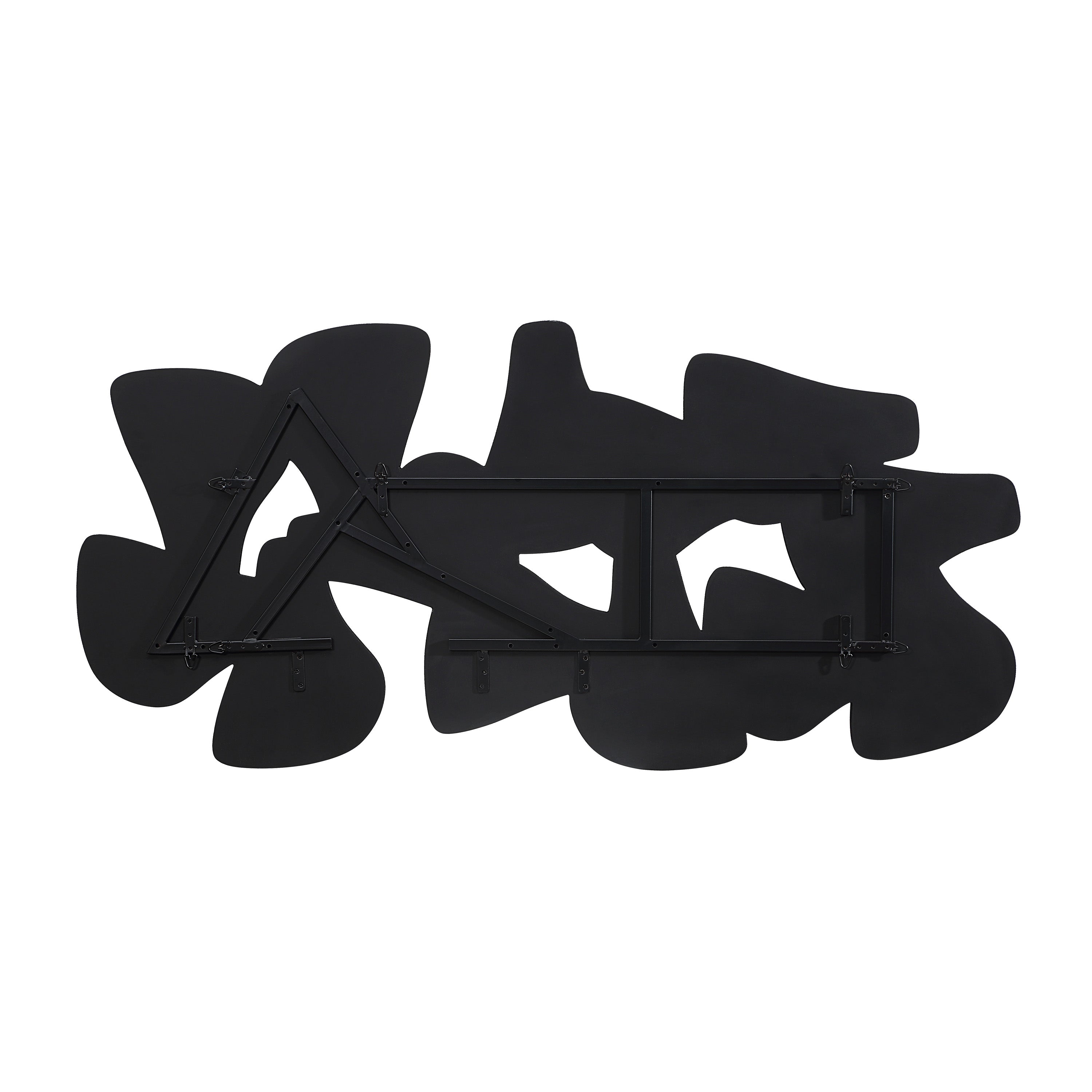 Scorpio 65" Wide Wall Decor, Texture Matte Black - Backing Image - W6770