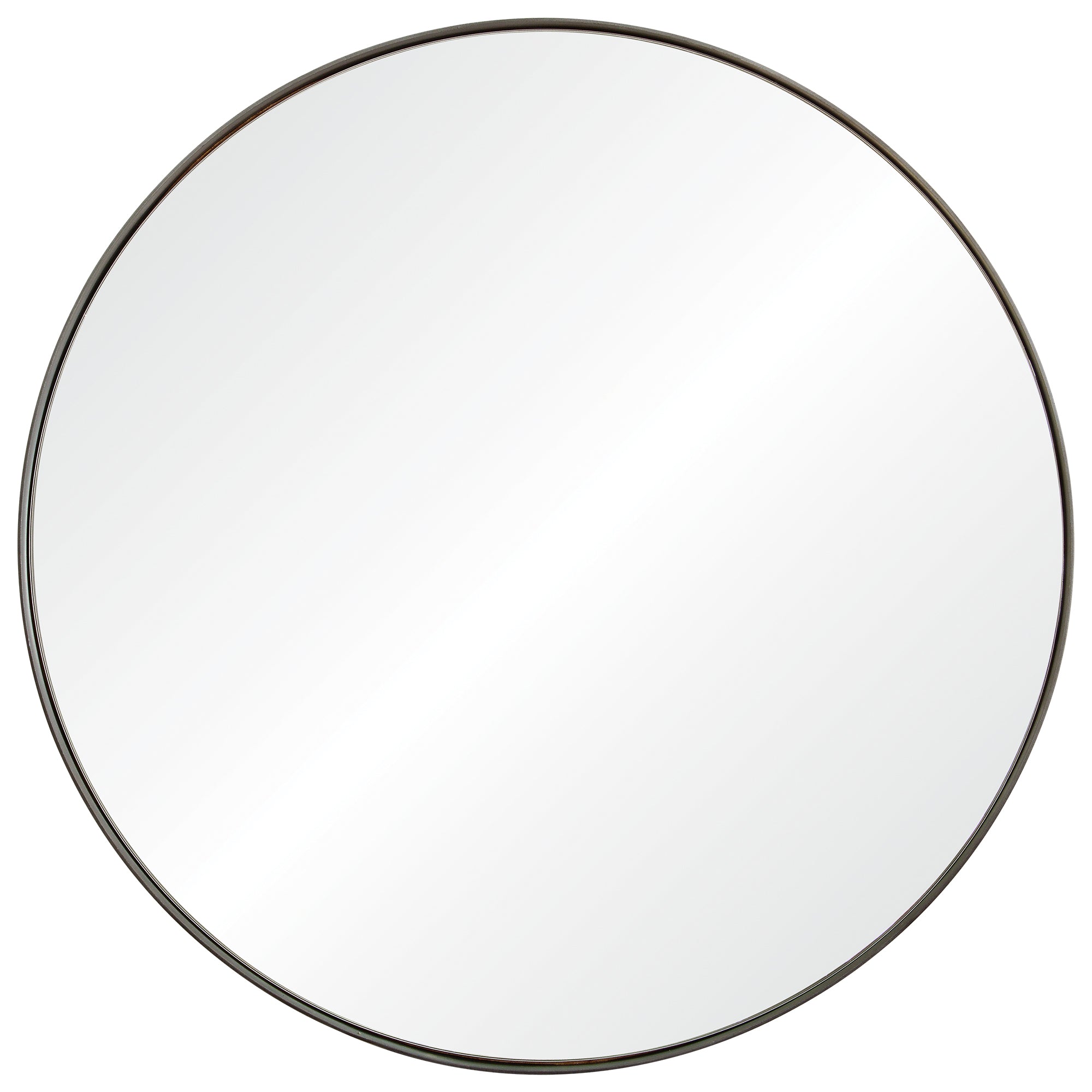 Lester 30" Tall Round Wall Mirror, Grey - Main Image - MT1822