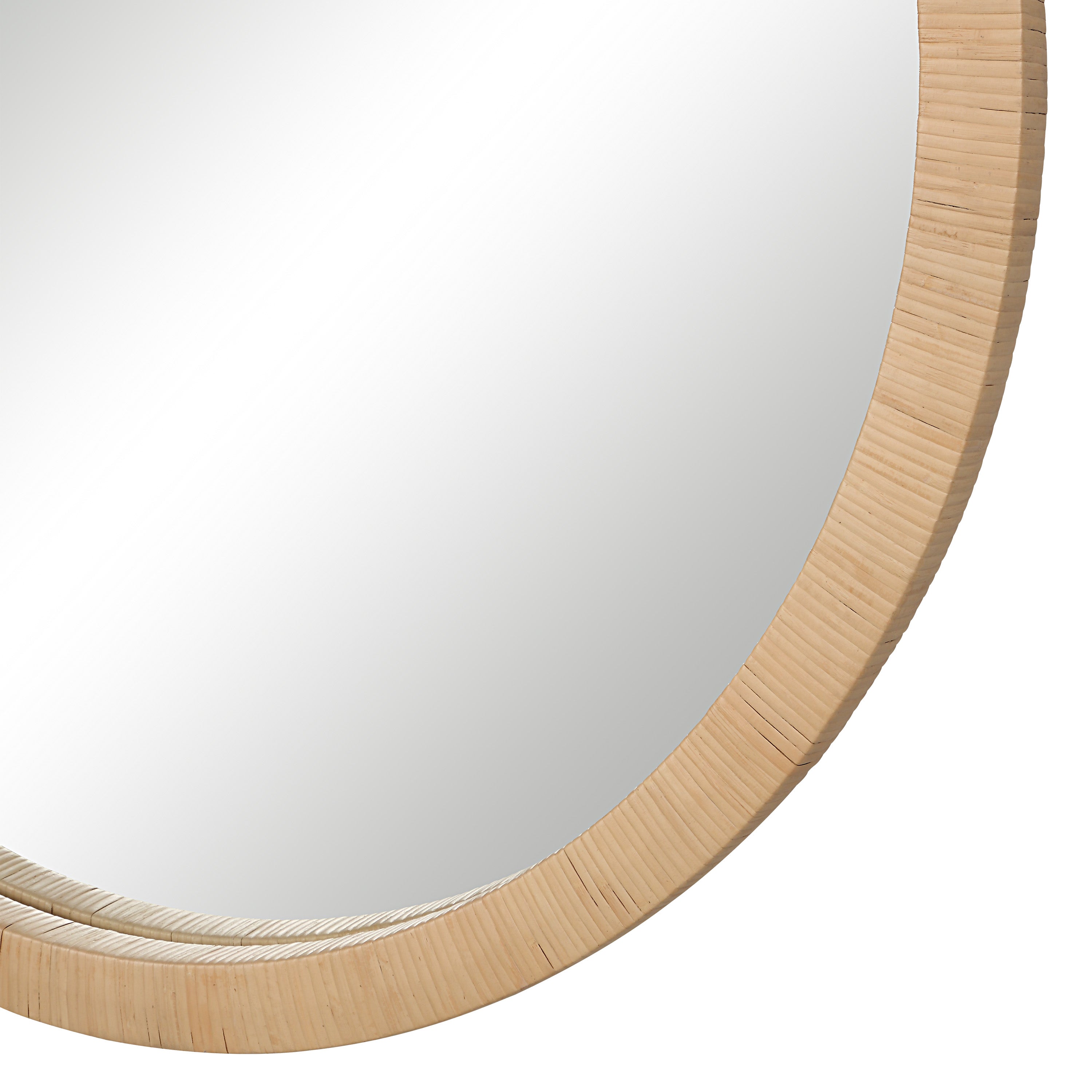 Rita 48" H x 48" W Wall Mirror, Brown - Detail Image - MT2661