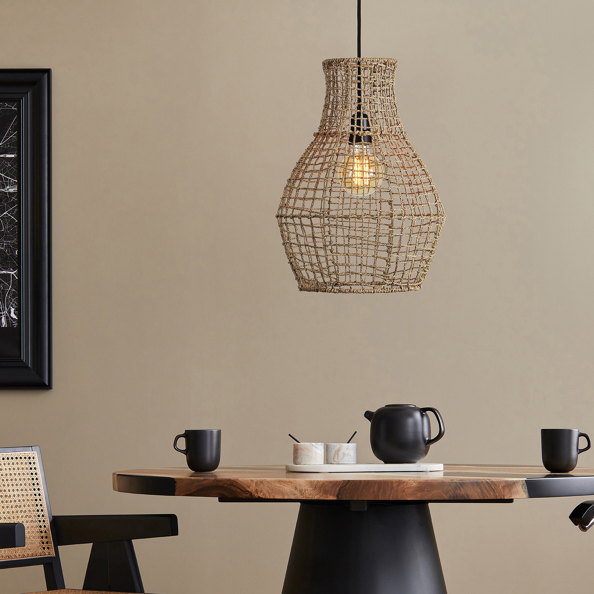 Nahanni 18.9" Length Ceiling Fixture, Brown - Lifestyle Image - LPC4426