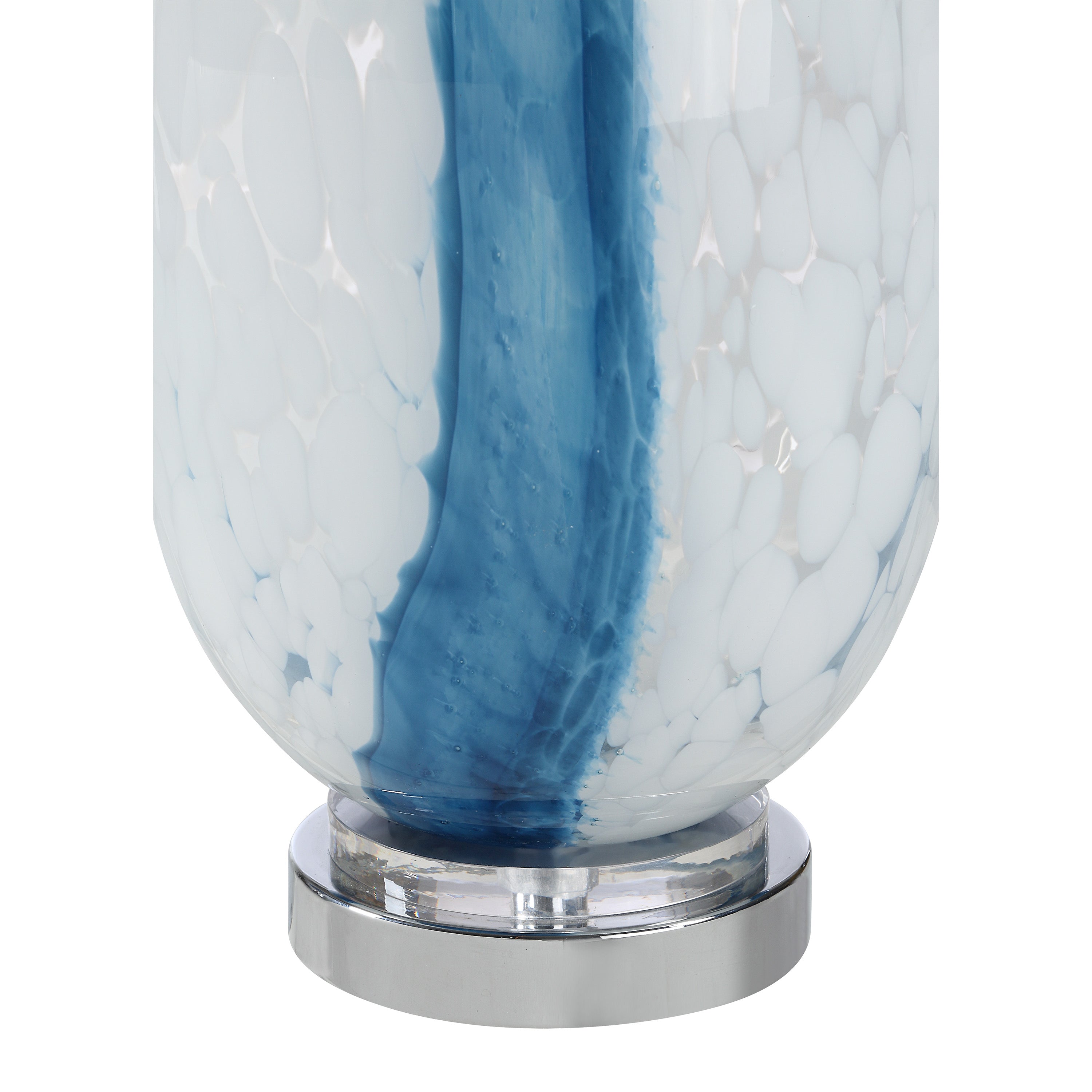 Solis 27.75" Height Table Lamps, Clear And Blue - Detail Image - LPT1418EV