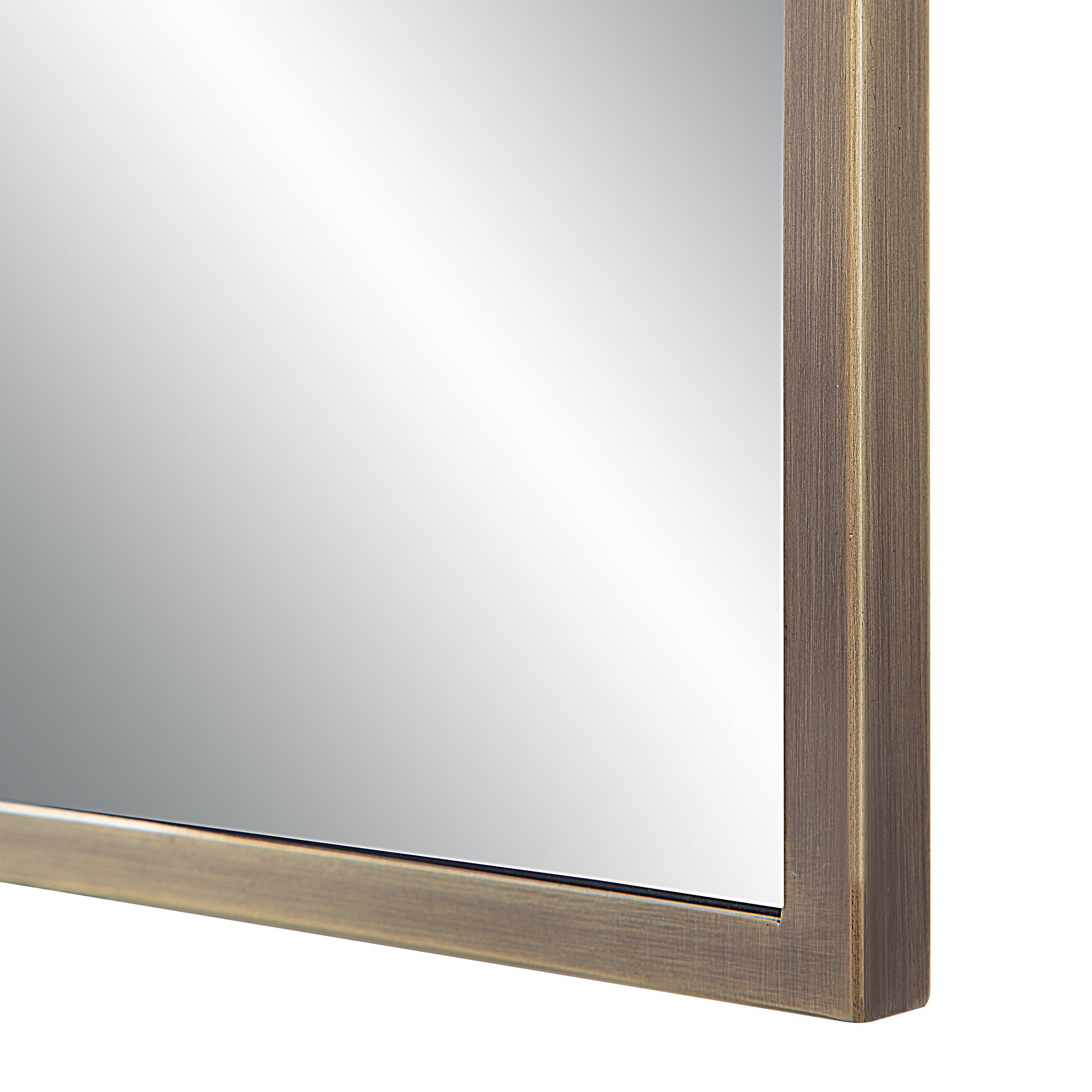Cider 45" Tall Rectangular Mirror, Brushed Bronze - Detail Image - MT2623