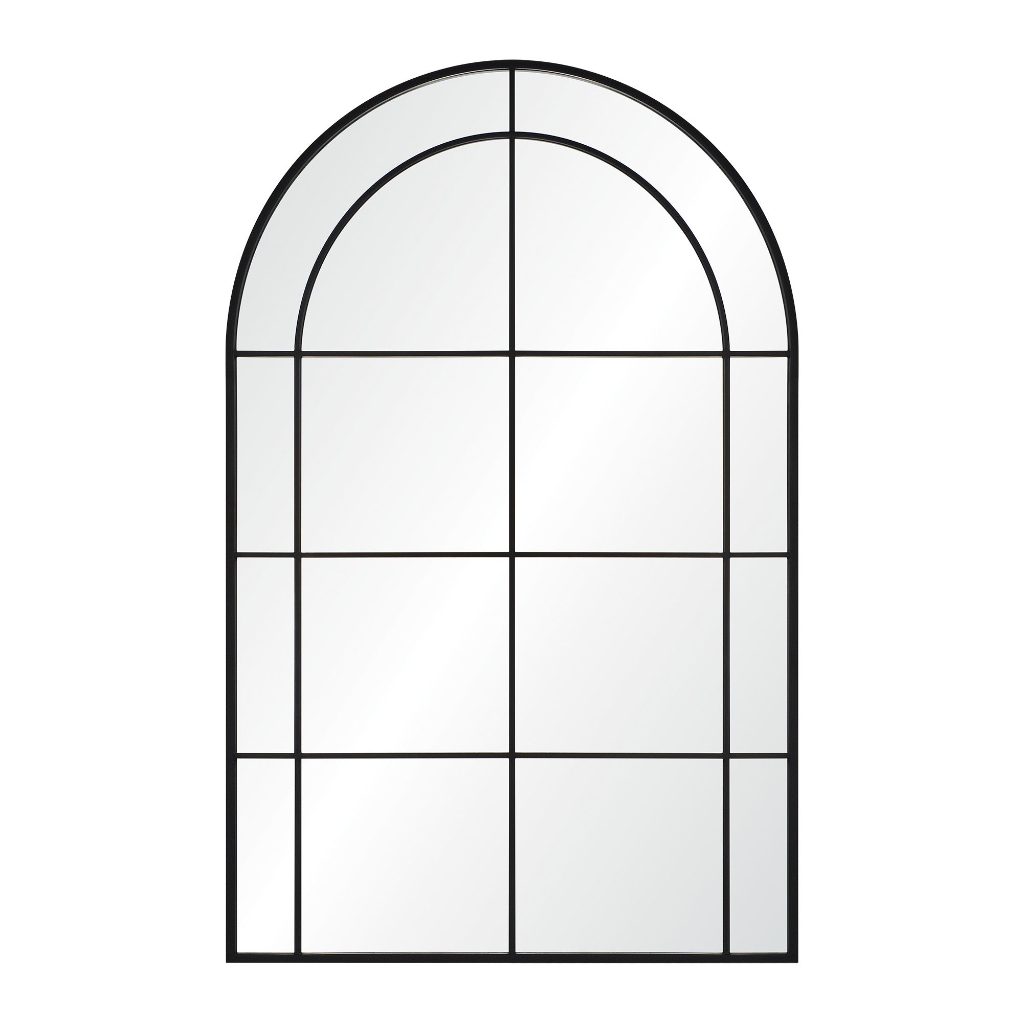 Atkinson 62" Tall Arch Full Length Mirror, Black - Main Image - MT2546