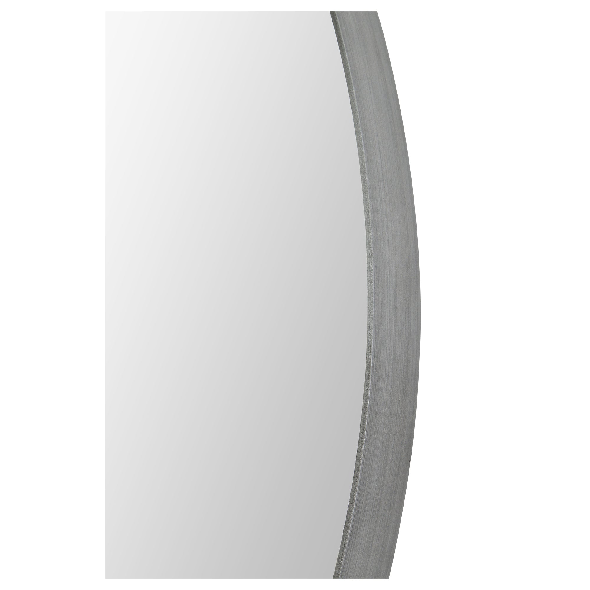 Lester 30" Tall Round Wall Mirror, Grey - Detail Image - MT1822