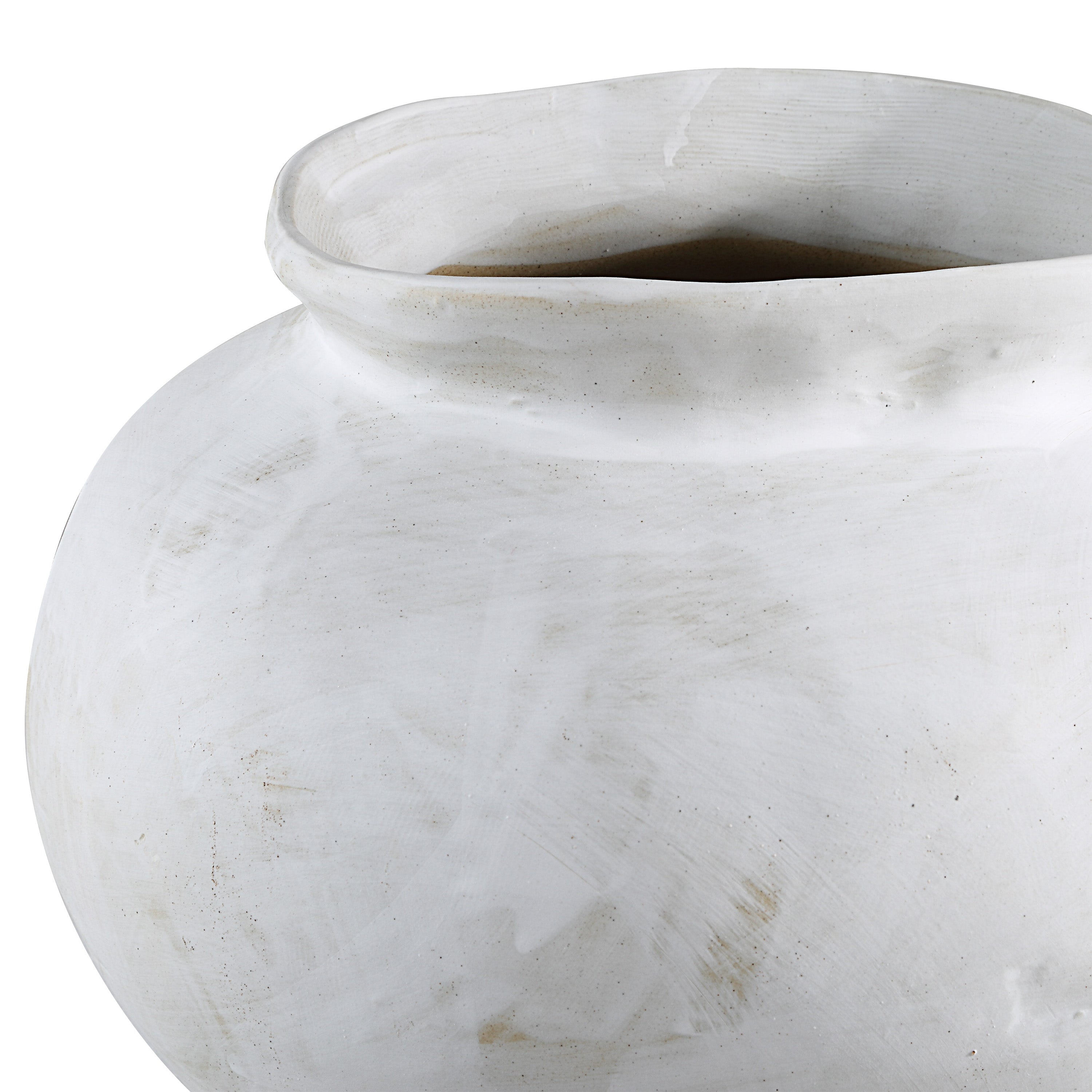 Elia Indoor Vase, White - Detail Image - VAS298
