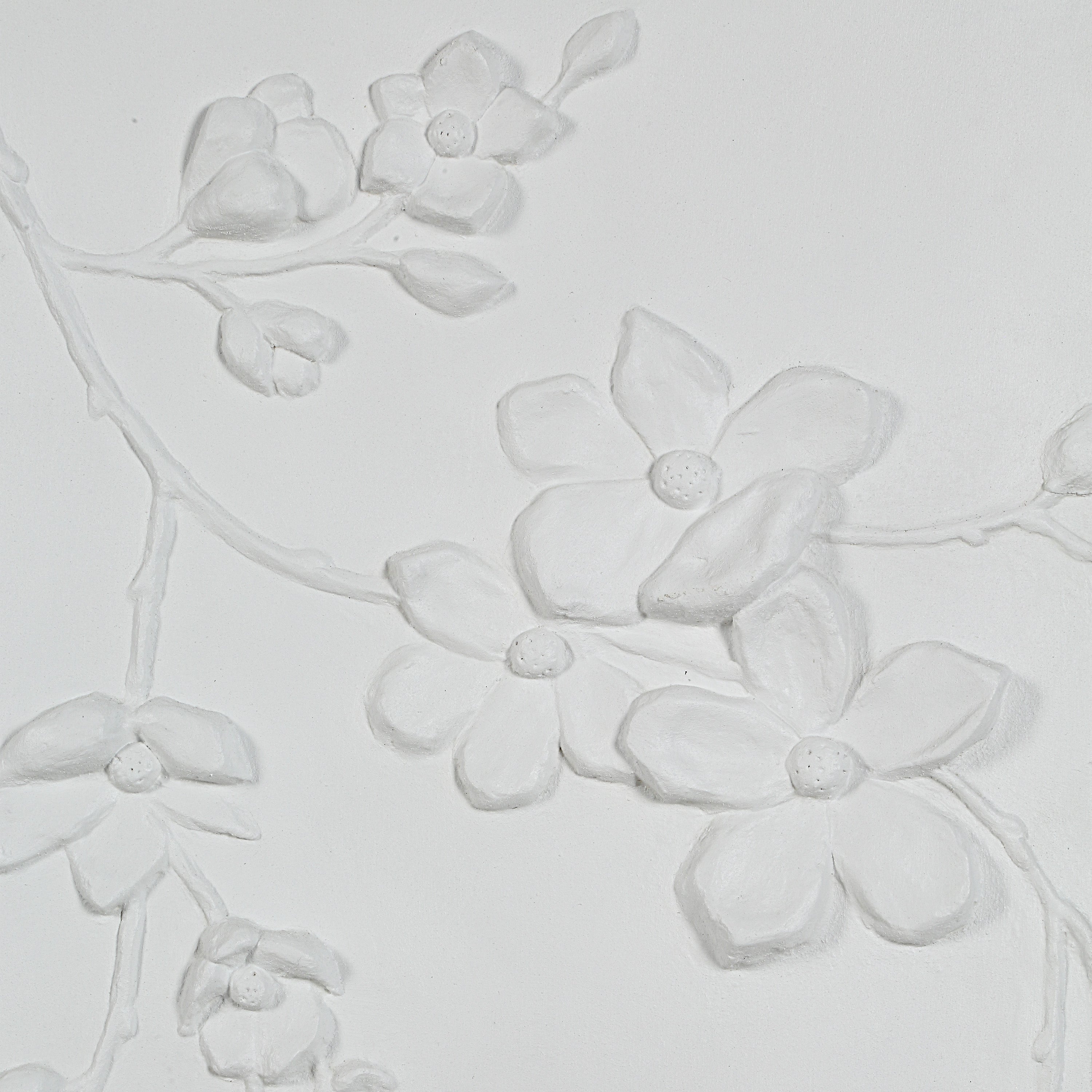 Beaudelaire 20" Wide Wall Decor, Matte White - Detail Image - W6748
