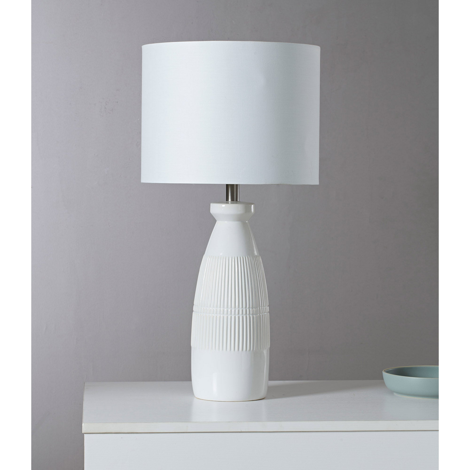 Nado 26.25" Length Table Lamp, Off-White - Lifestyle Image - LPT1233