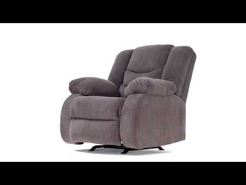 Signature Design by Ashley Tulen Rocker Fabric Recliner 9860625 EXTERNAL_VIDEO 1