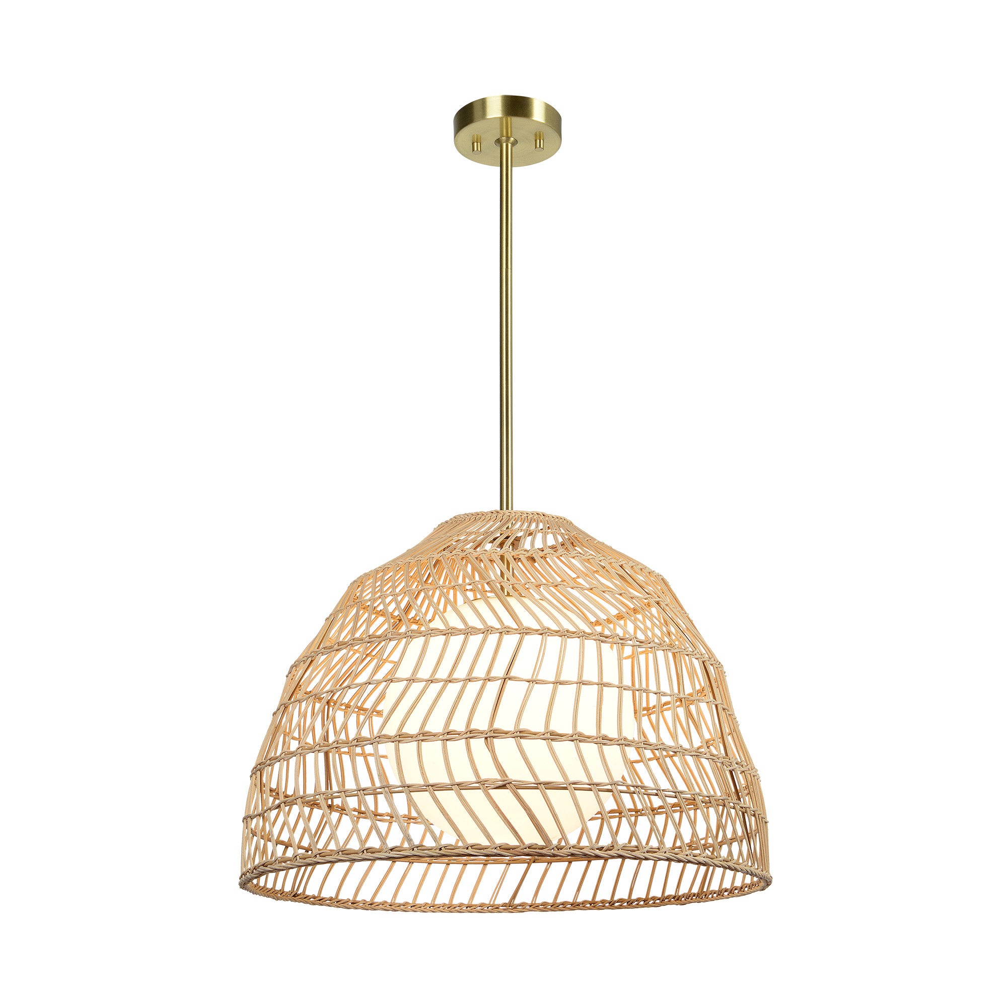 Palm 14" Length Ceiling Fixture, Brown - Detail Image - LPC4455