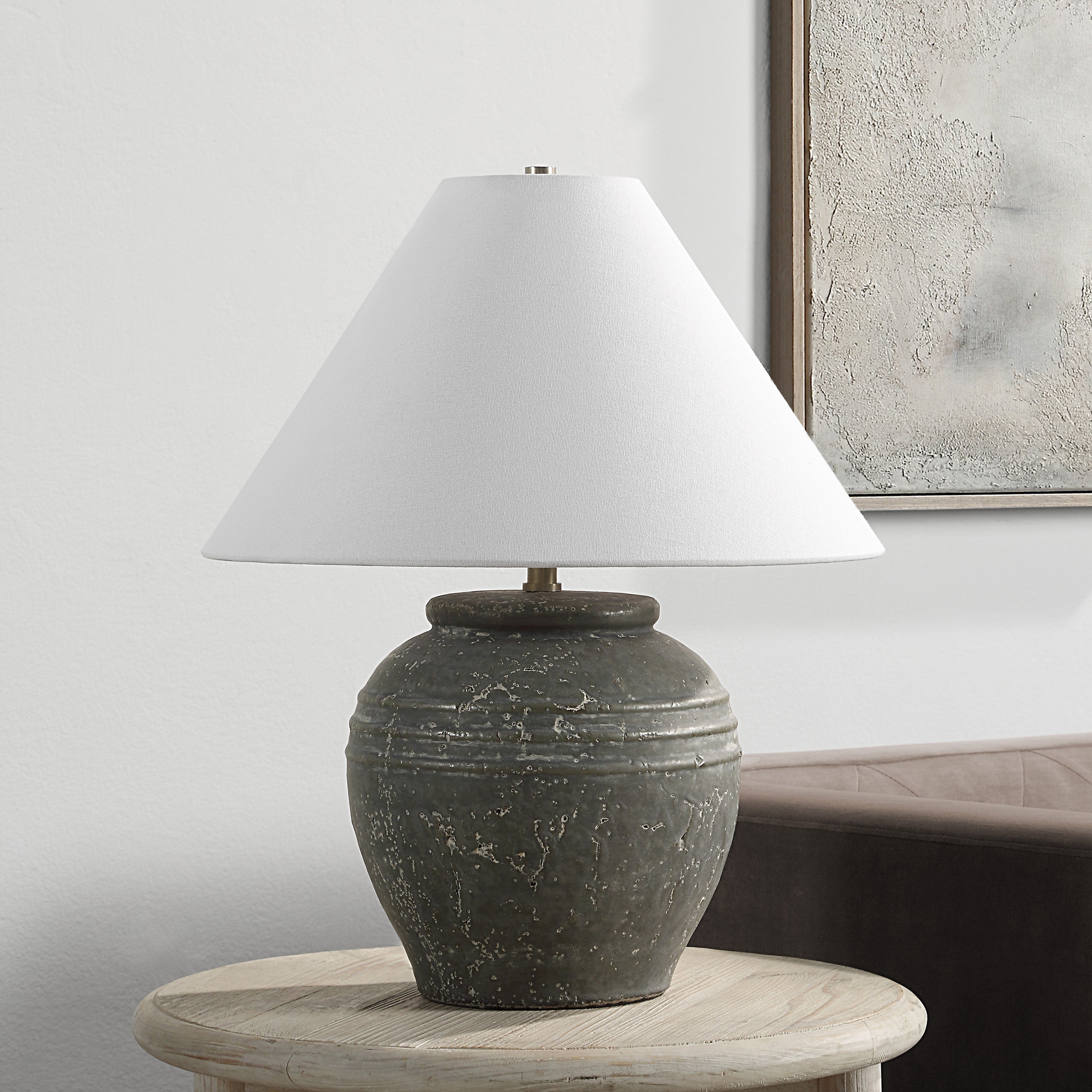 Lino 21" Length Table Lamp, GREEN - Lifestyle Image - LPT1279
