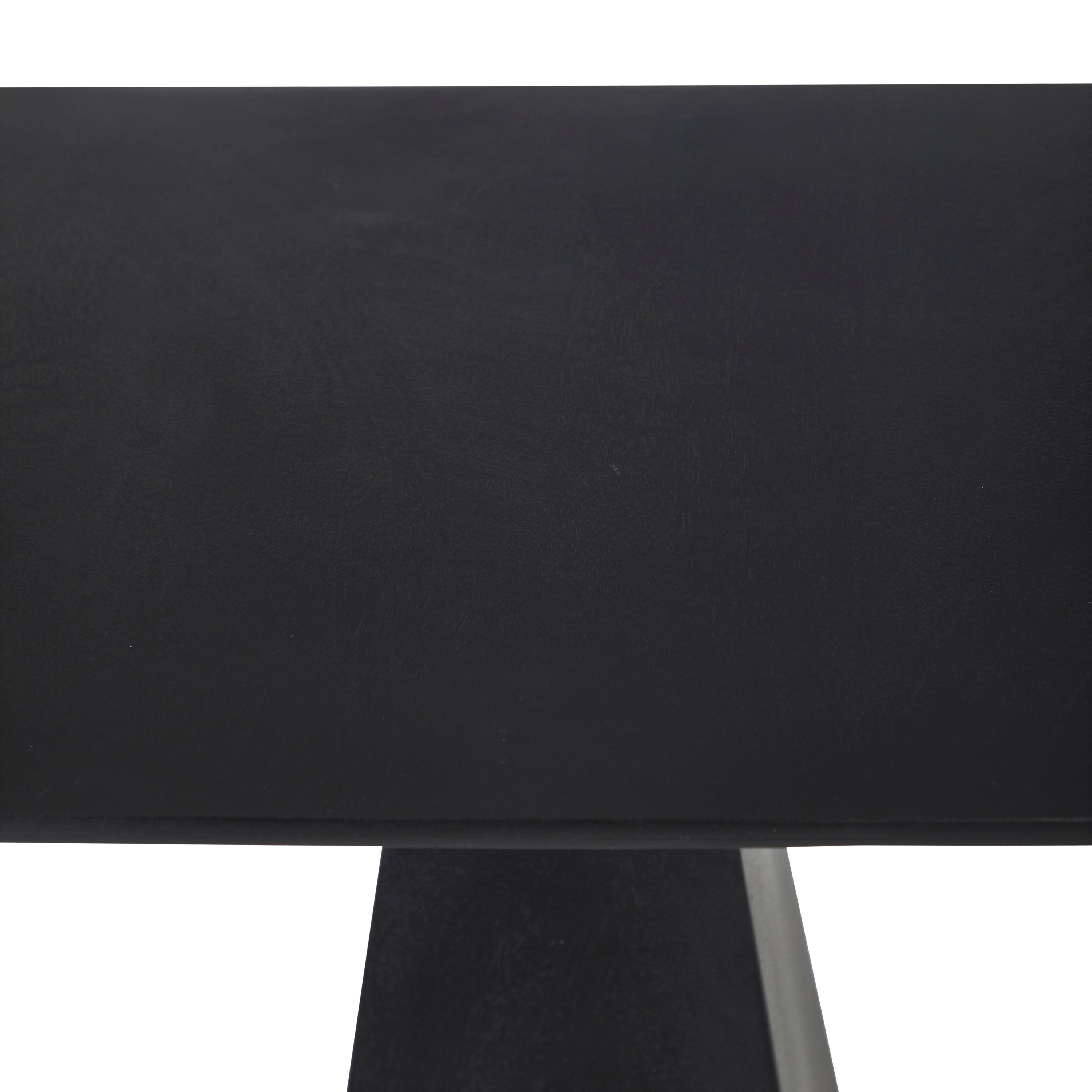 Moulin Indoor Mango Wood Side Table, Black - Additional Image 3 - TA483