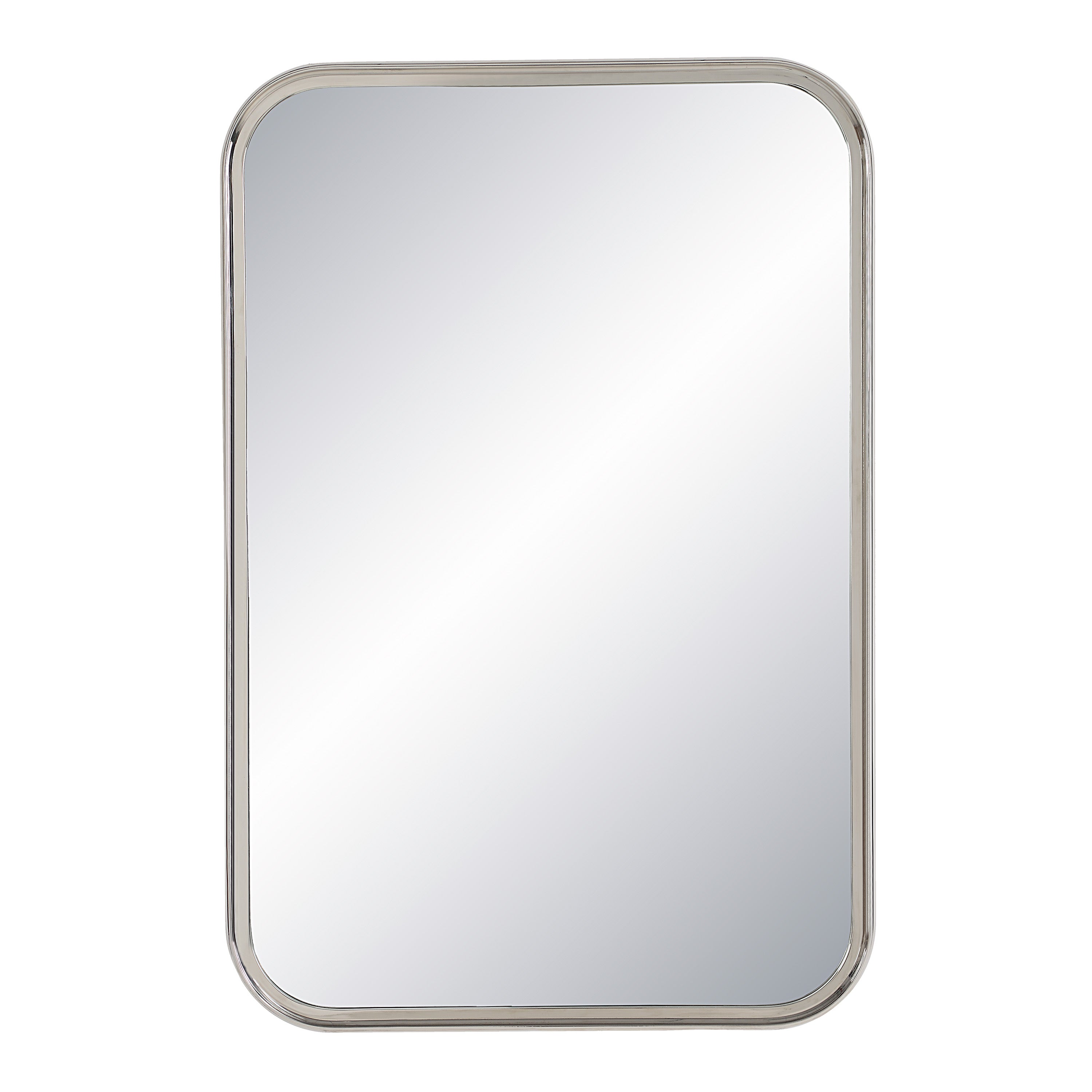 Sylvie 36" Tall Rectangle Wall Mirror, Grey - Main Image - MT2670