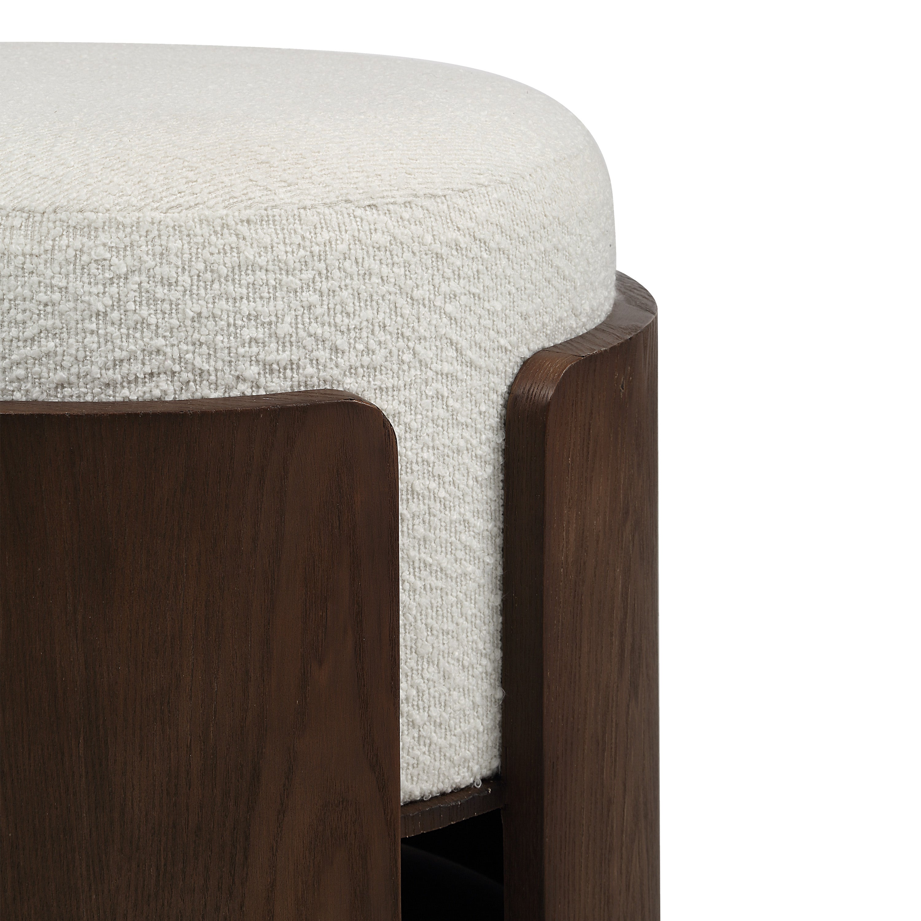 Capsula 18.0" Height Ottoman, Brown - Detail Image - CHA112