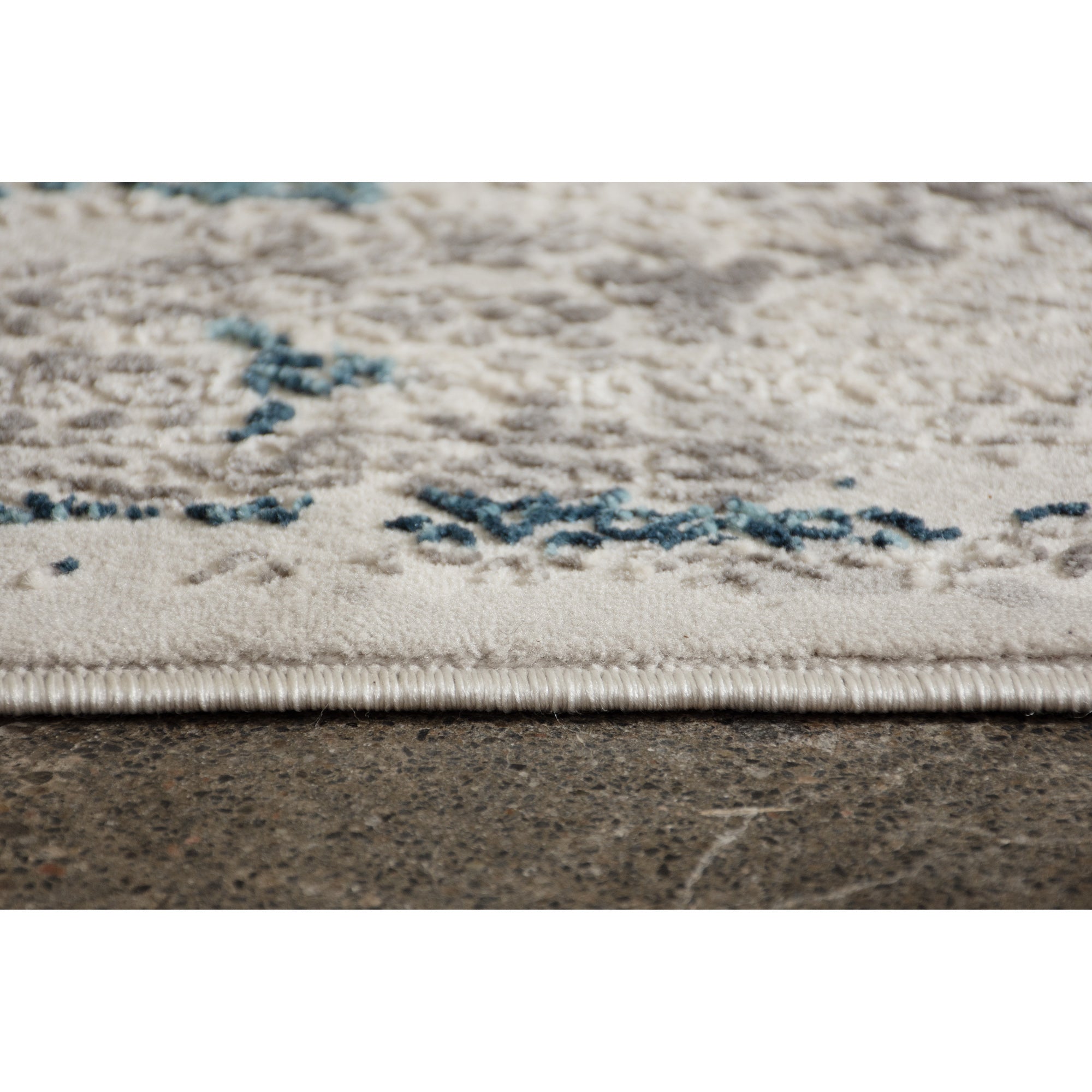 Ariella 3x5 Power loomed Indoor Rug, Blue - Detail Image - RARI-18612-35