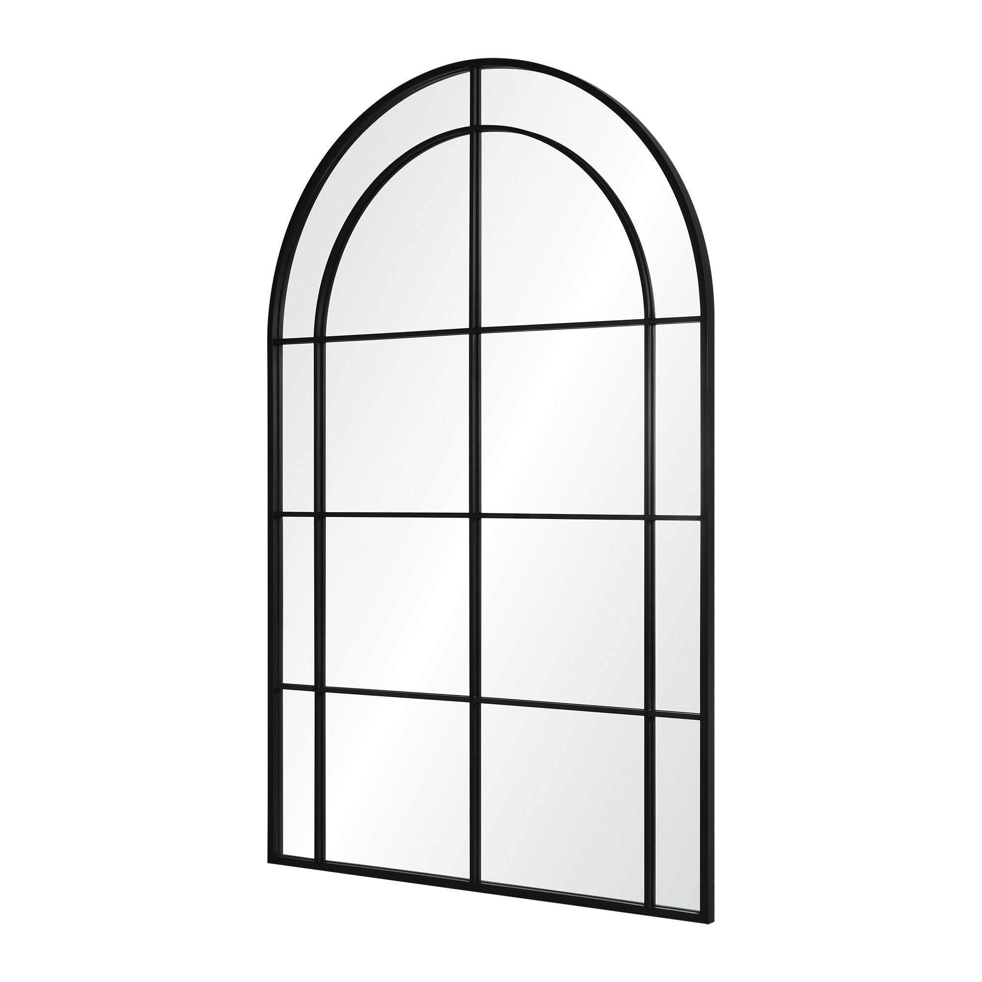 Atkinson 62" Tall Arch Full Length Mirror, Black - Angle Image - MT2546