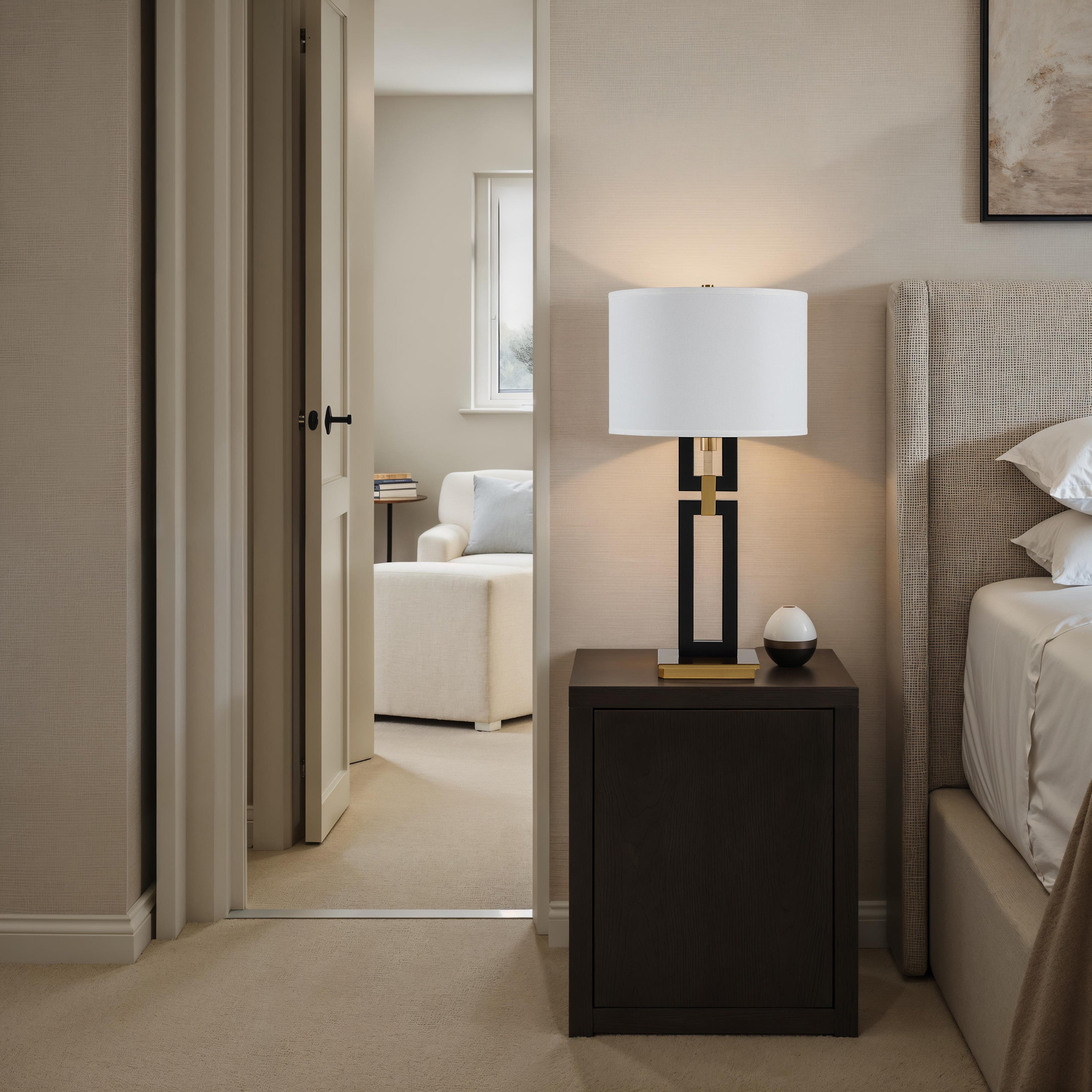 Lila 31.0" Height Table Lamps, Matte Black - White Label Lifestyle Image - LPT1377EV