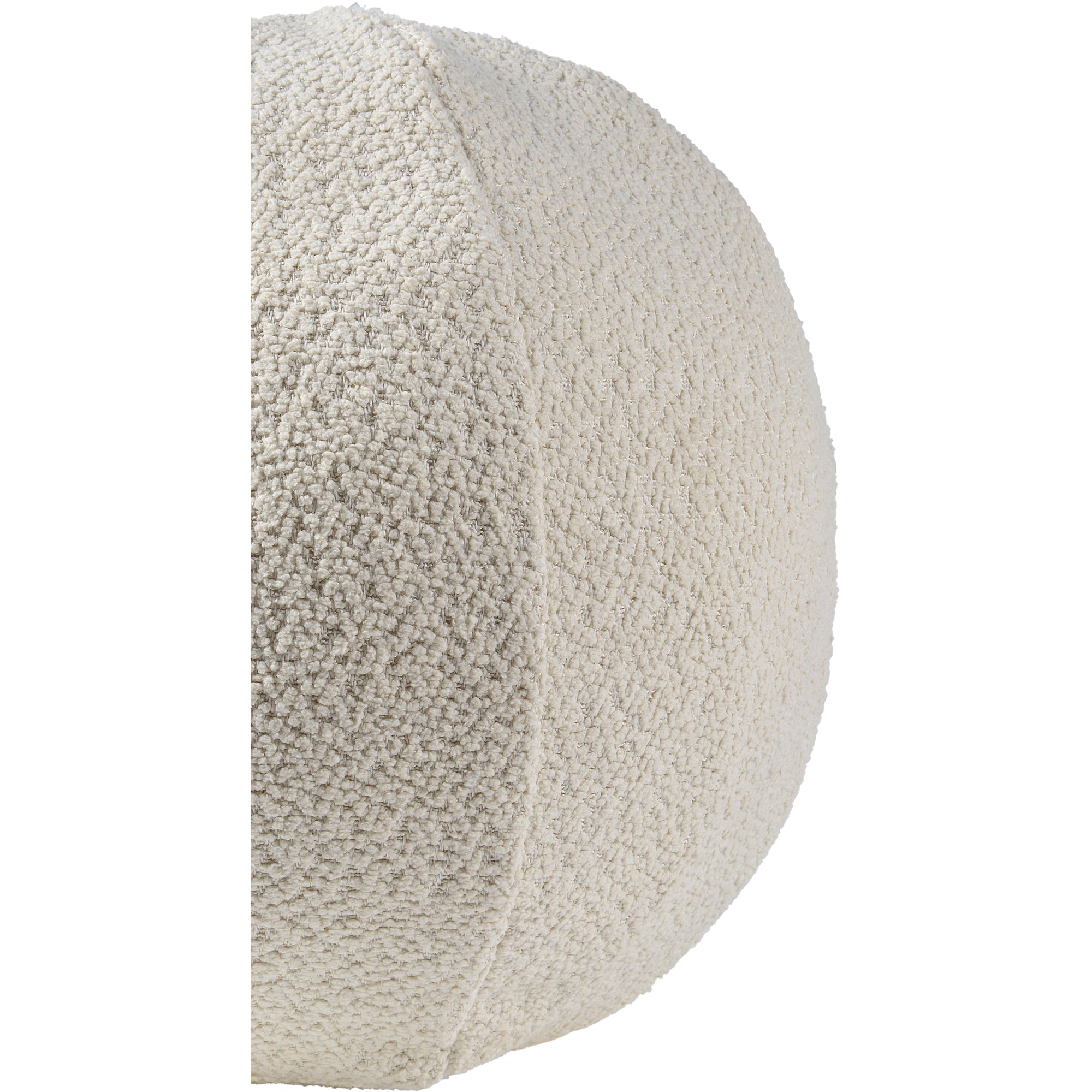 Solan 12X12 Indoor Pillow, Ivory - Angle Image - PWFL1416