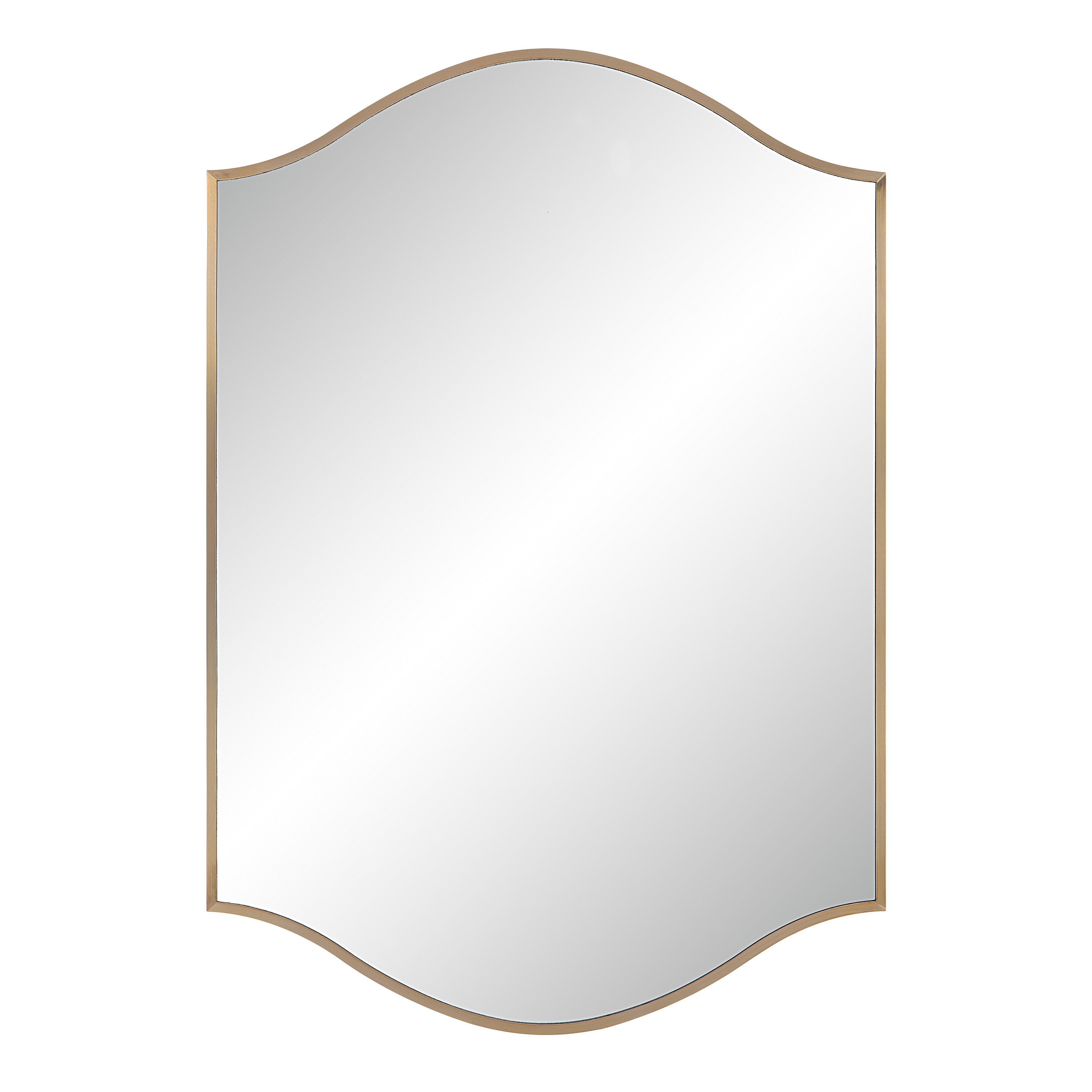 Florianne 36" Tall Rectangular Arch Mirror, Champagne - Main Image - MT2617