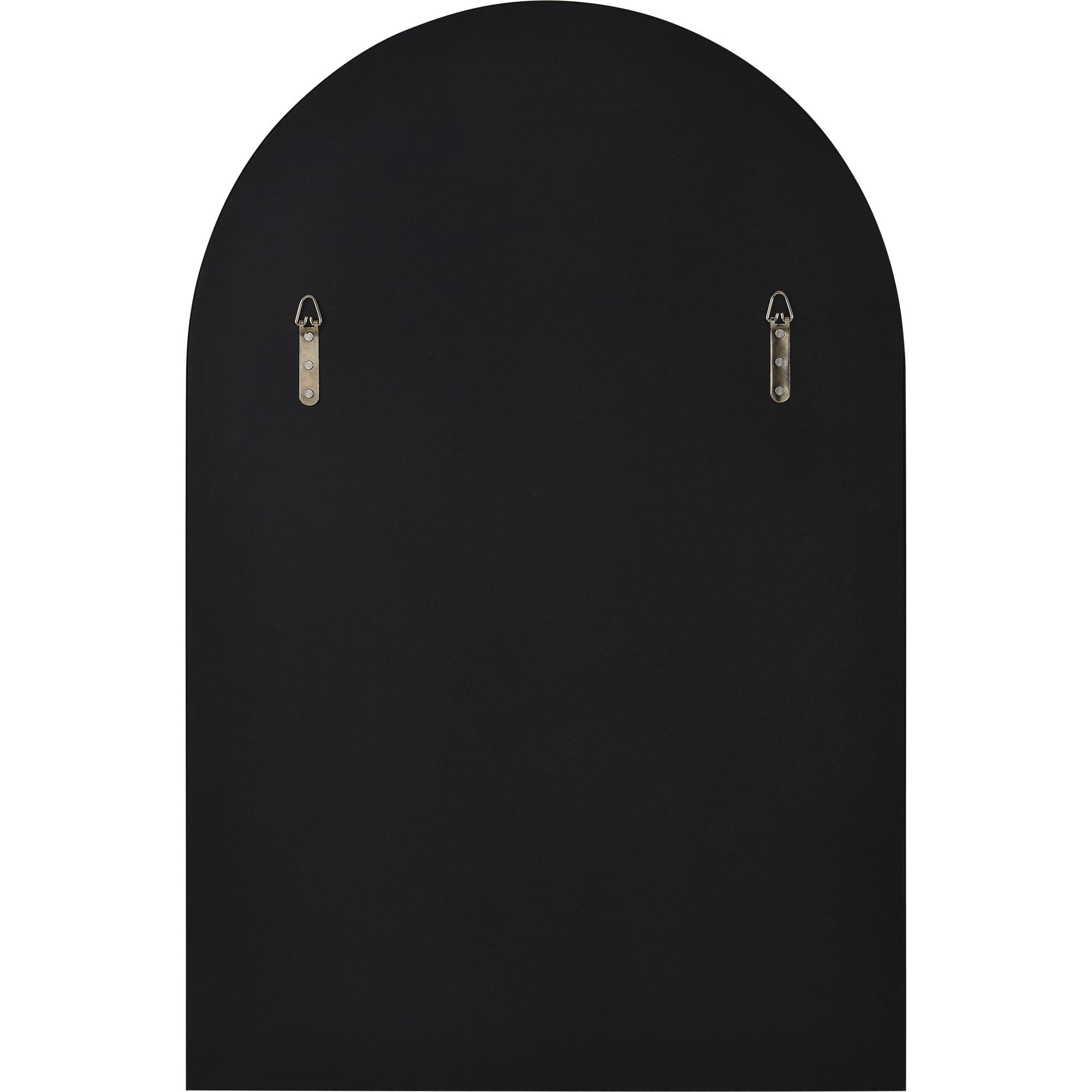 Waren 36" Tall Arch Wall Mirror, Black - Backing Image - MT2451