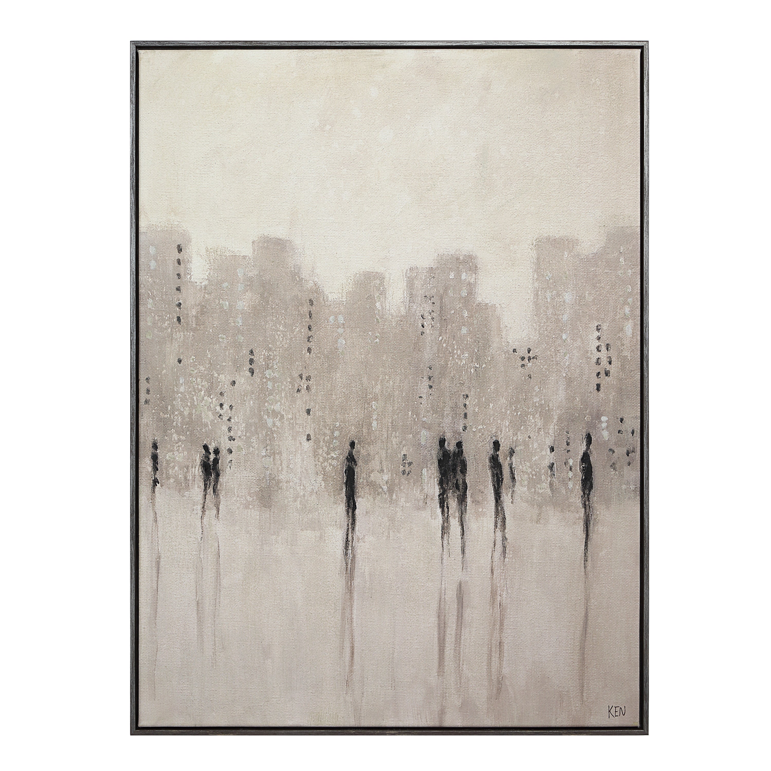 Storia 40" H x 30" W Canvas Art, Beige - Main Image - OL2224