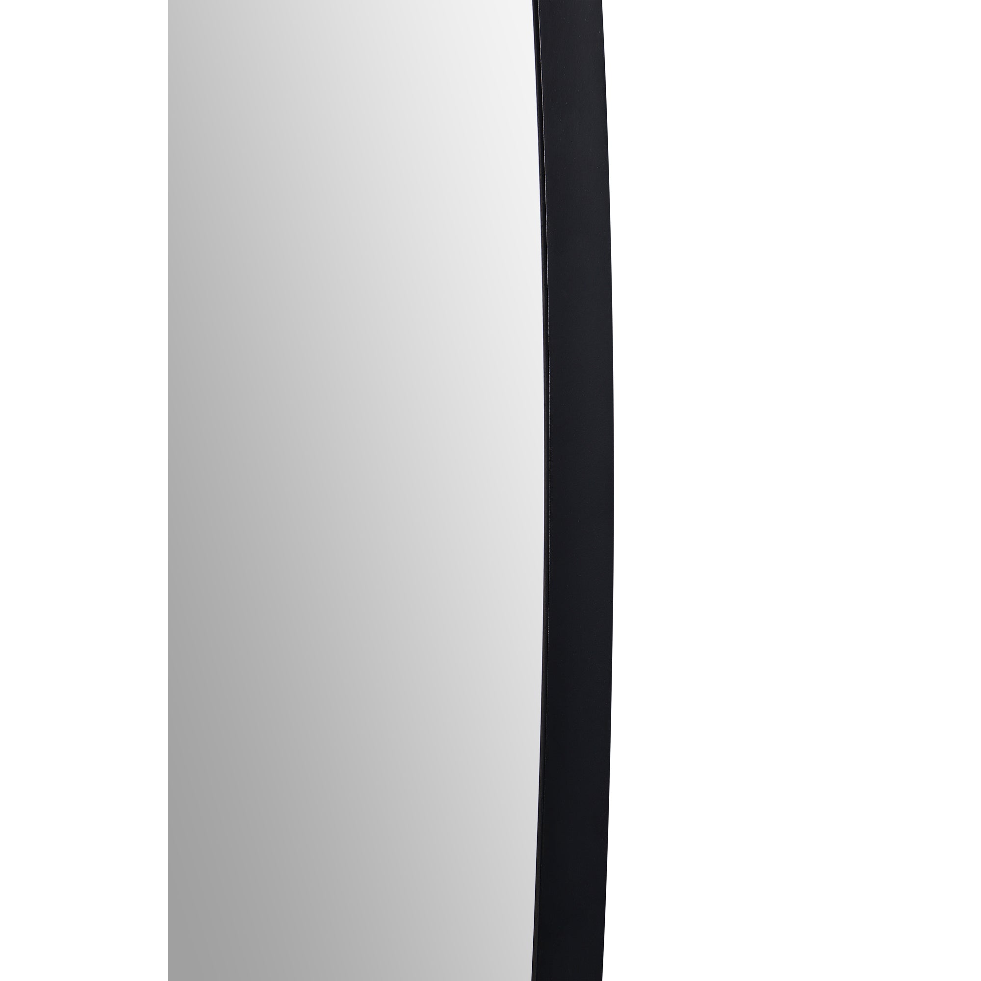 Bergen 36" Tall Rectangle Wall Mirror, Black - Additional Image 2 - MT2449