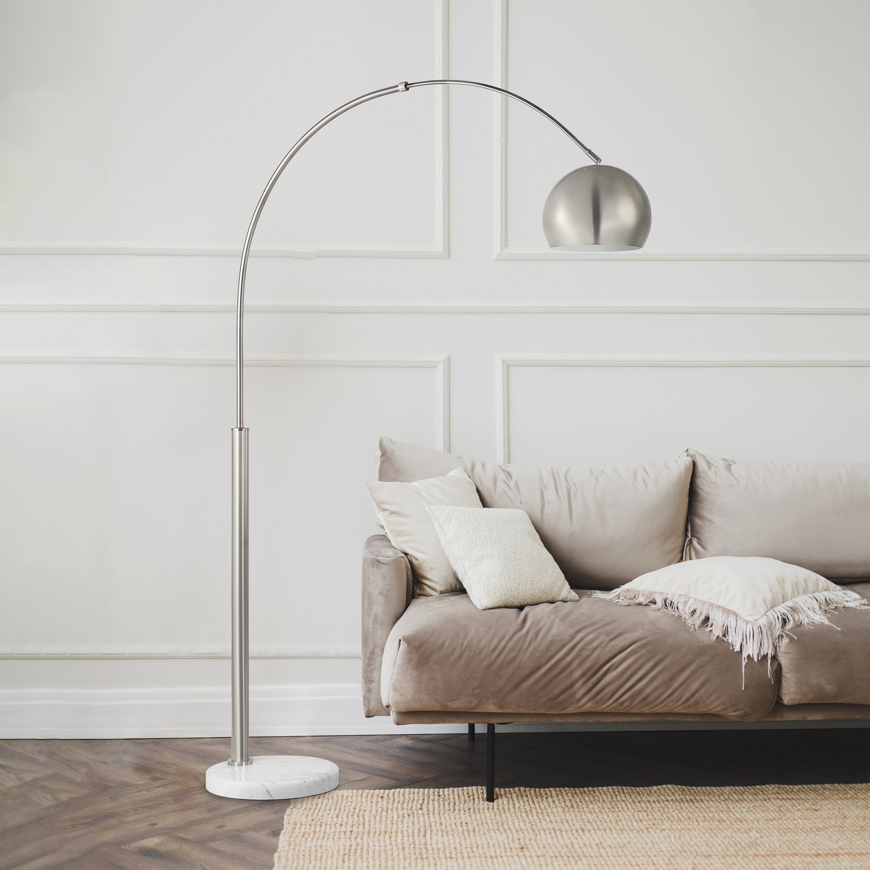 Aglow 77.375" Height Floor Lamp, Grey - Lifestyle Image - LPF3160