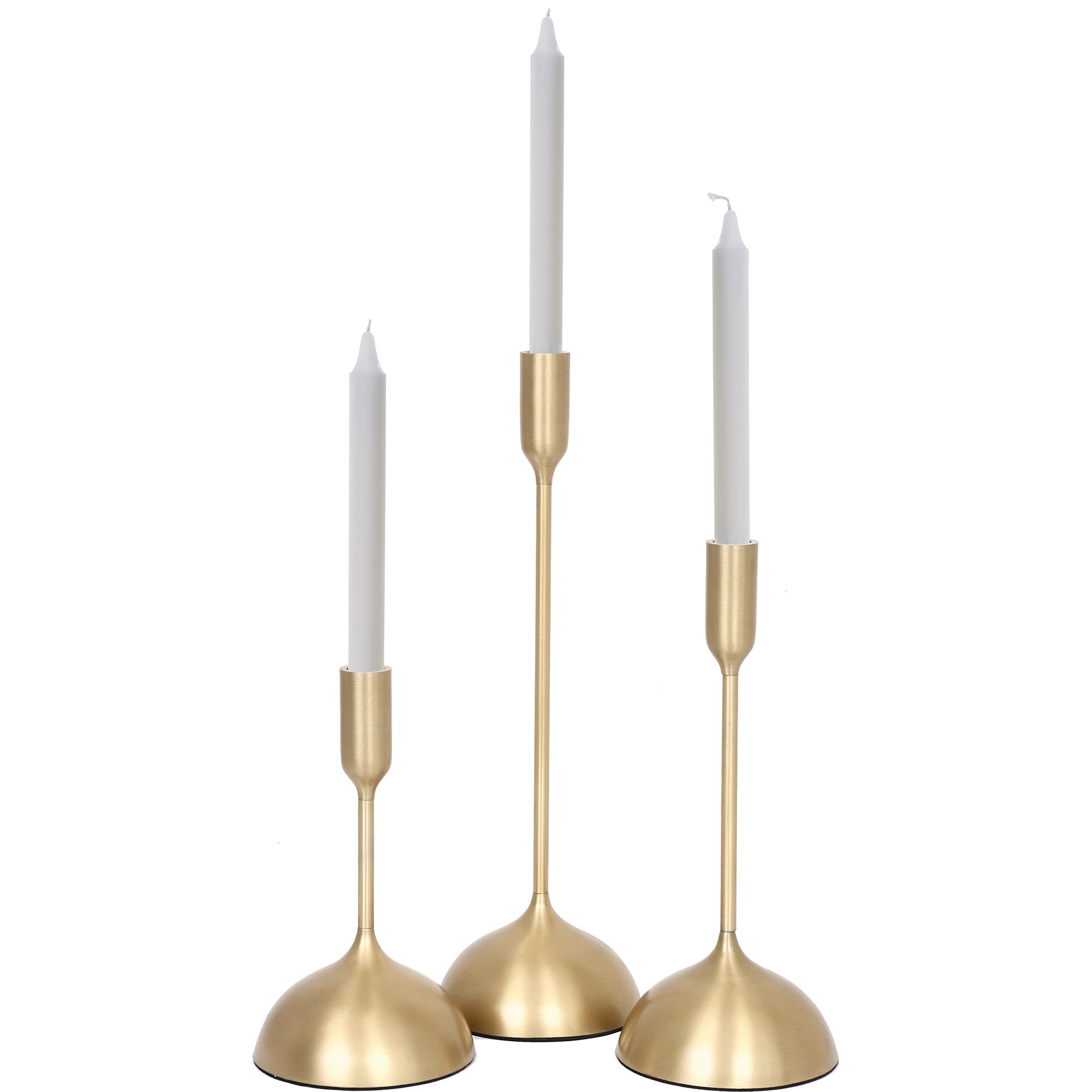 Ferris Indoor Aluminum Candle Holder, Gold - Main Image - CAN158