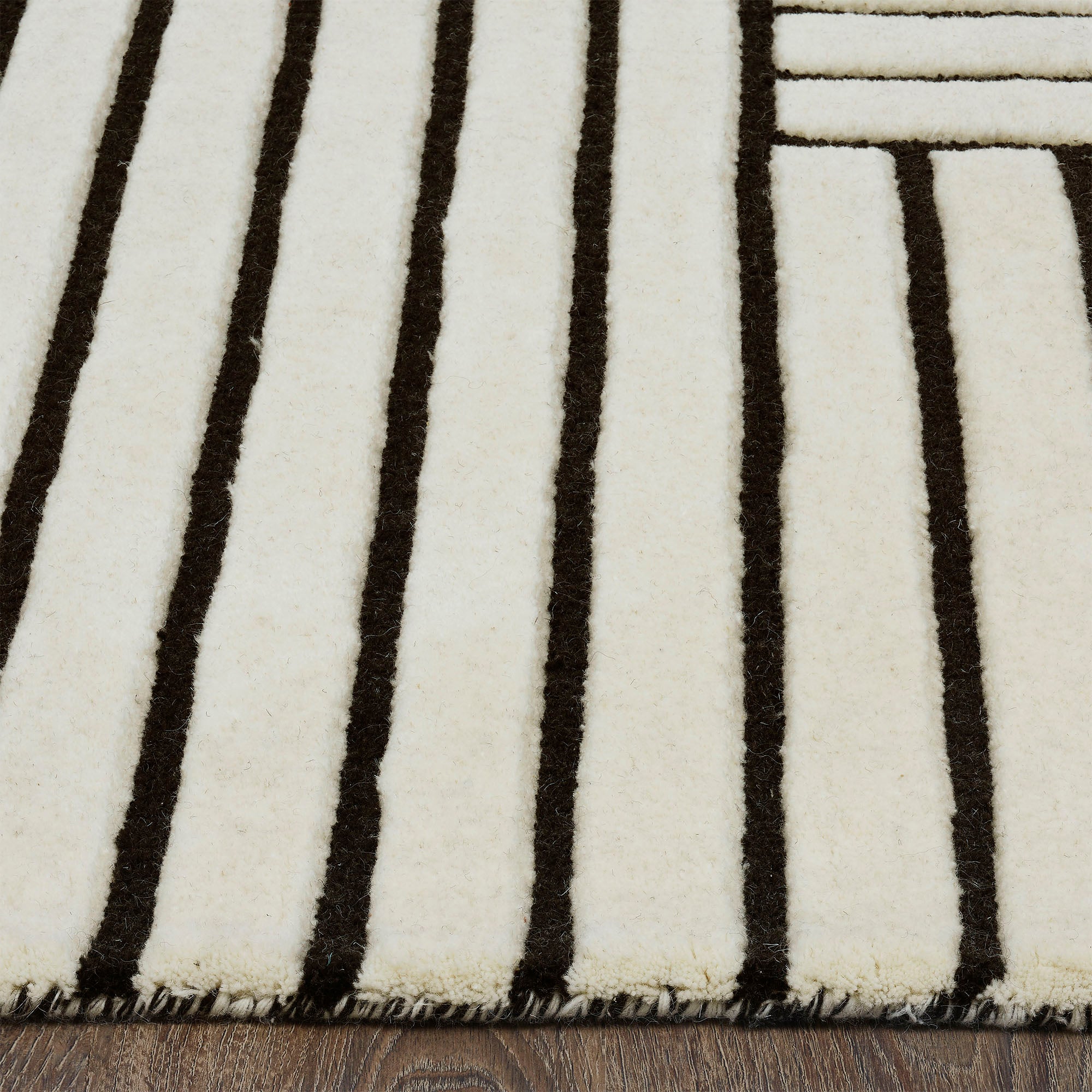Arctica 7'10 X 10’2 Hand tufted Indoor Rug, Ivory - Angle Image - RARC-10182-810