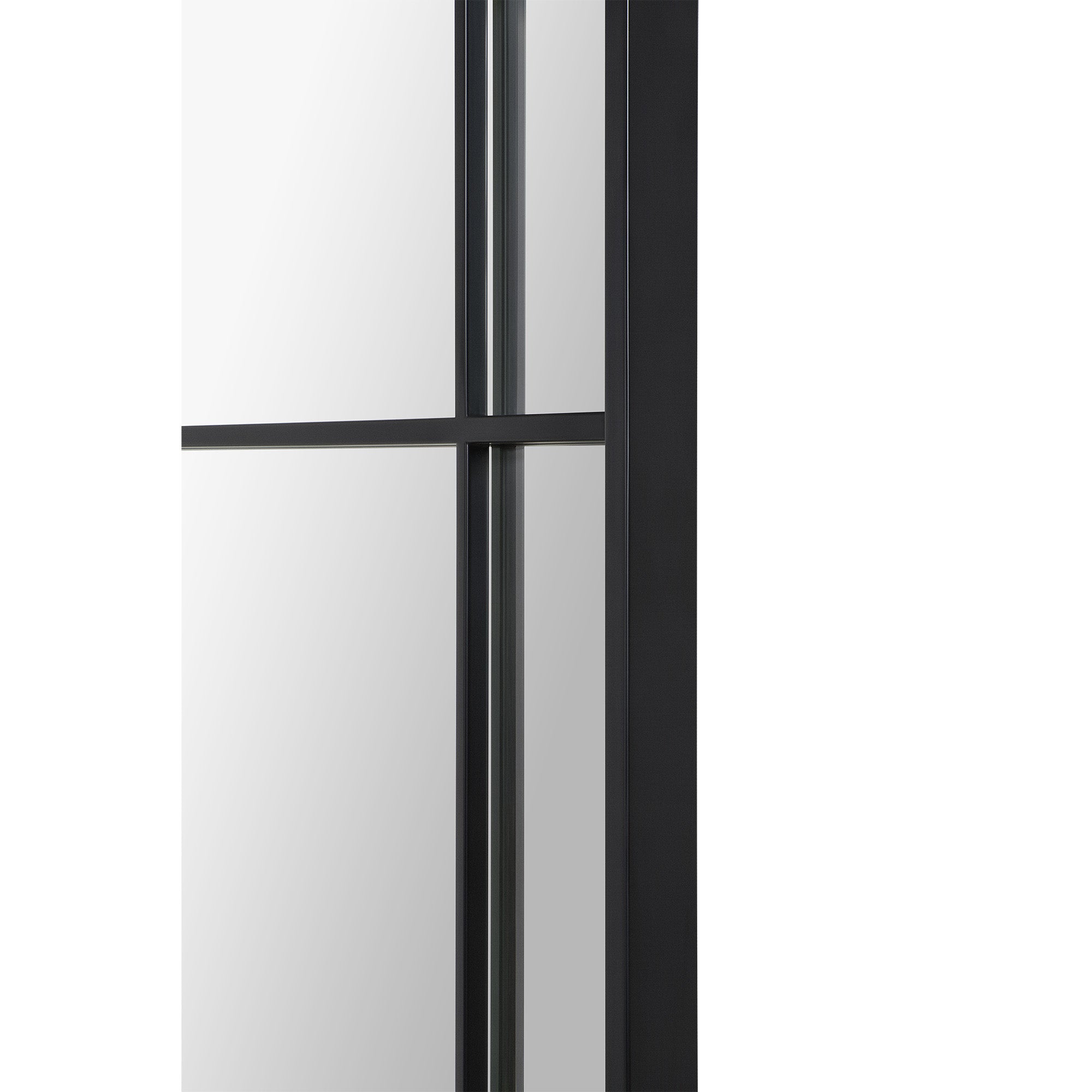 Atkinson 62" Tall Arch Full Length Mirror, Black - Additional Image 2 - MT2546
