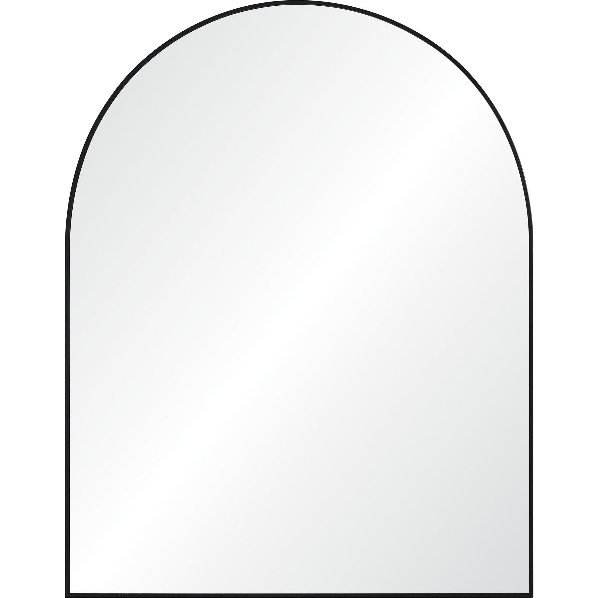 Lamia 50" Tall Arch Wall Mirror, Black - Main Image - MT2525