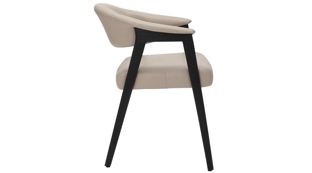 Tovas and Bexley 7pc Dining Set - Black Table and Mushroom Chairs