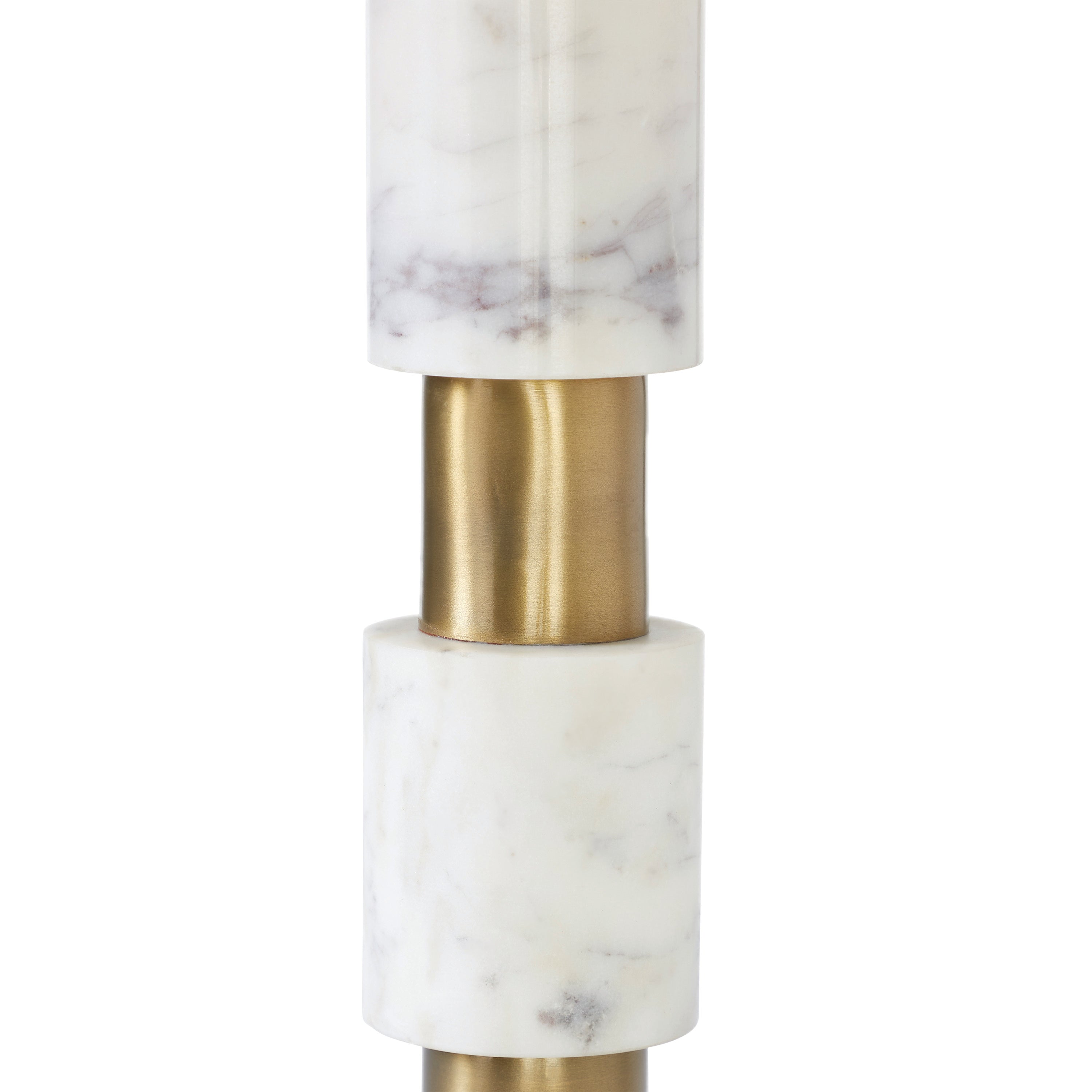 Pirot 27" Tall Antique Brushed Brass Iron Table Lamp with Tapered Linen Shade - Additional Image 3 - LPT1213