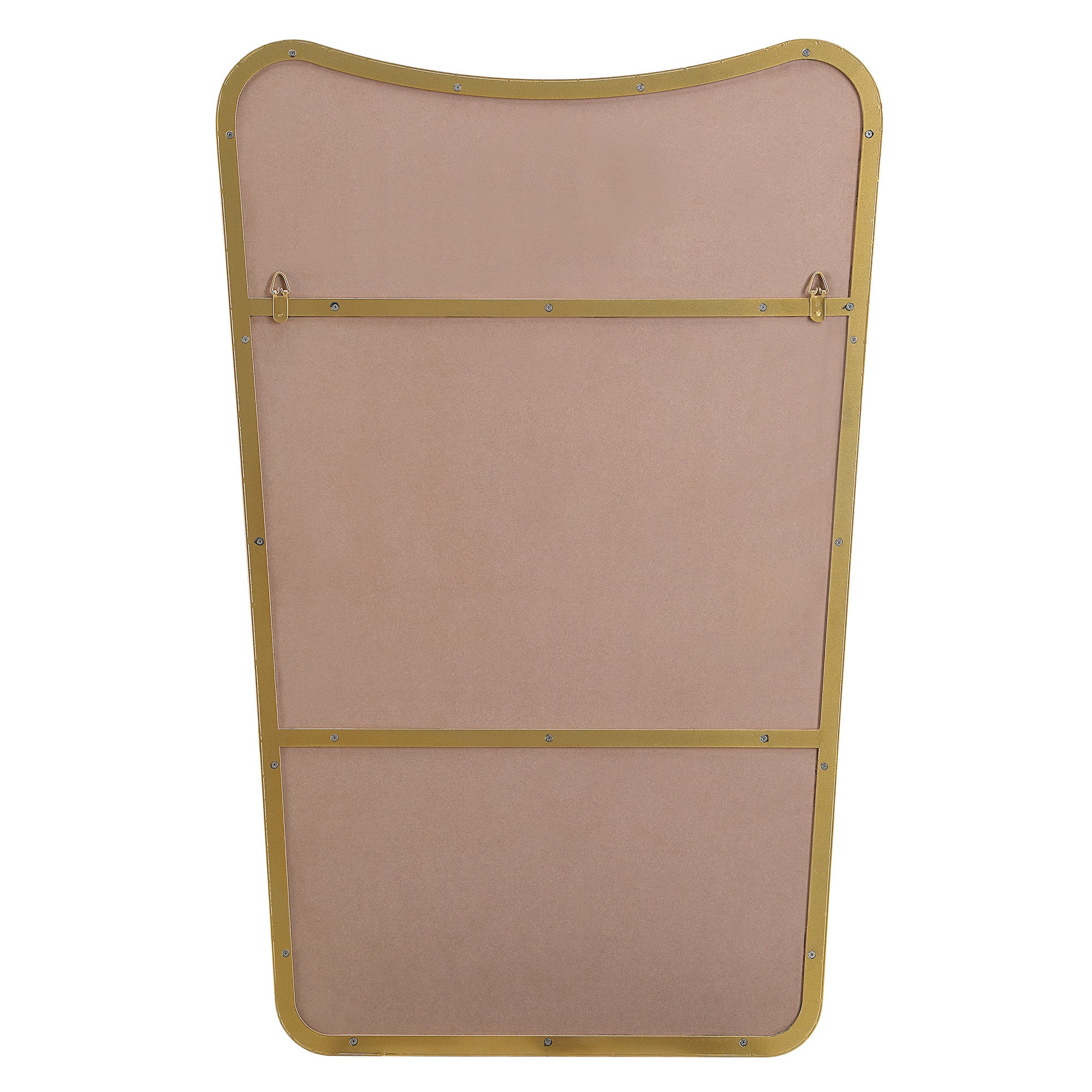 Artesia 45" Tall Rectangle Wall Mirror, Yellow - Backing Image - MT2516
