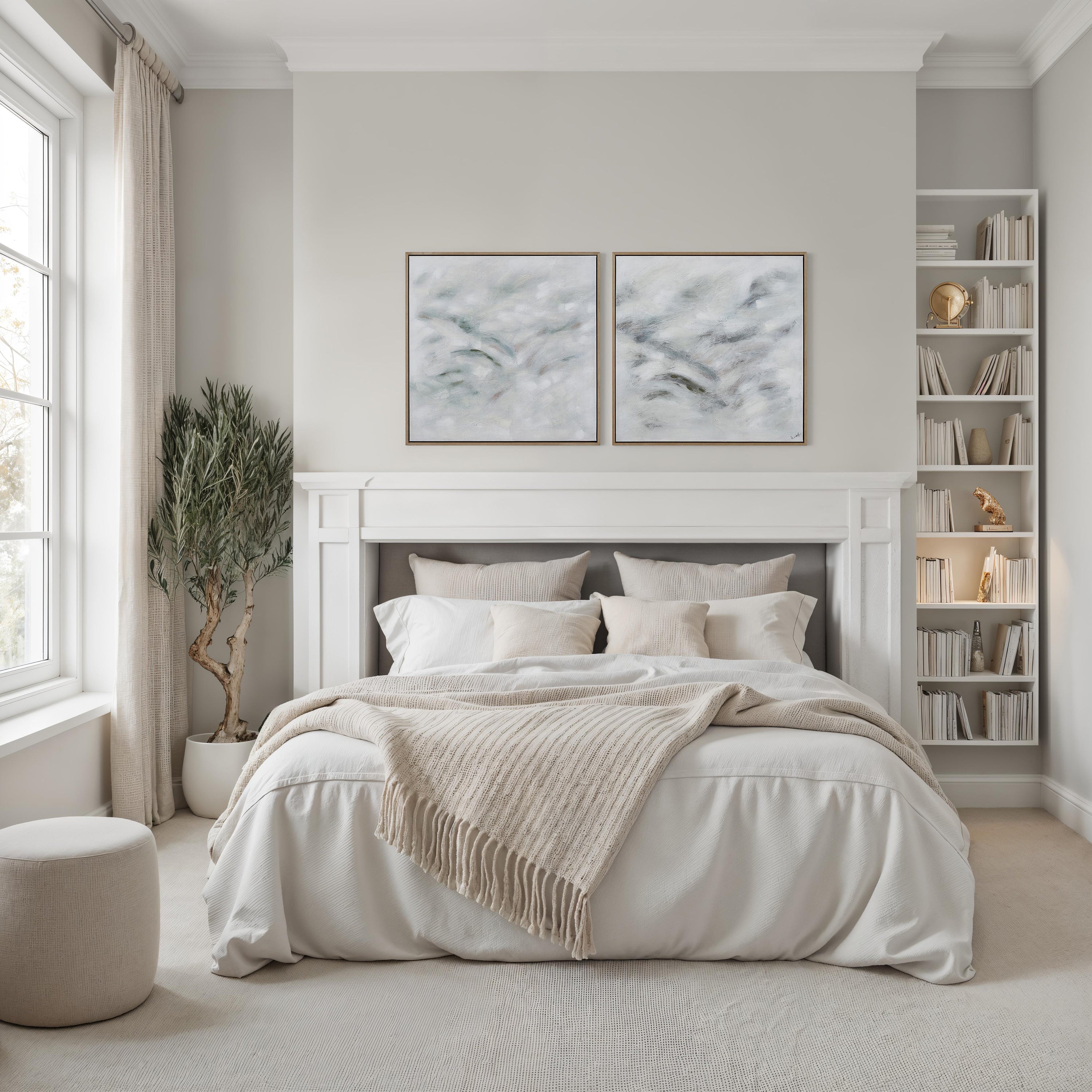 Becks 30" H x 30" W Canvas Art, (2 Piece Set) - Lifestyle Image - OL2241