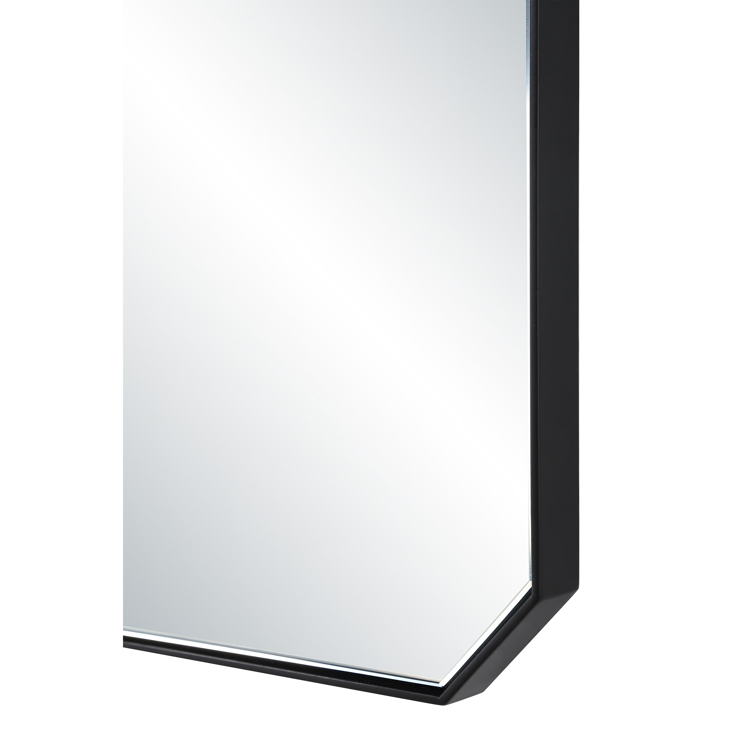 Jace 36" H x 24" W Wall Mirror, Black - Detail Image - MT2751