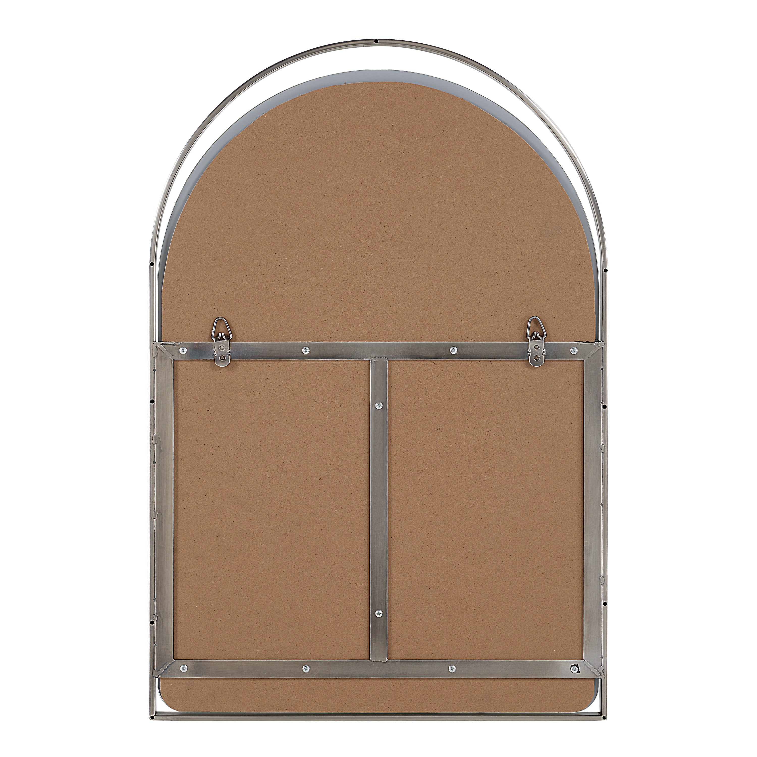 Mentha 30" H x 20" W Wall Mirror, Silver - Backing Image - MT2730