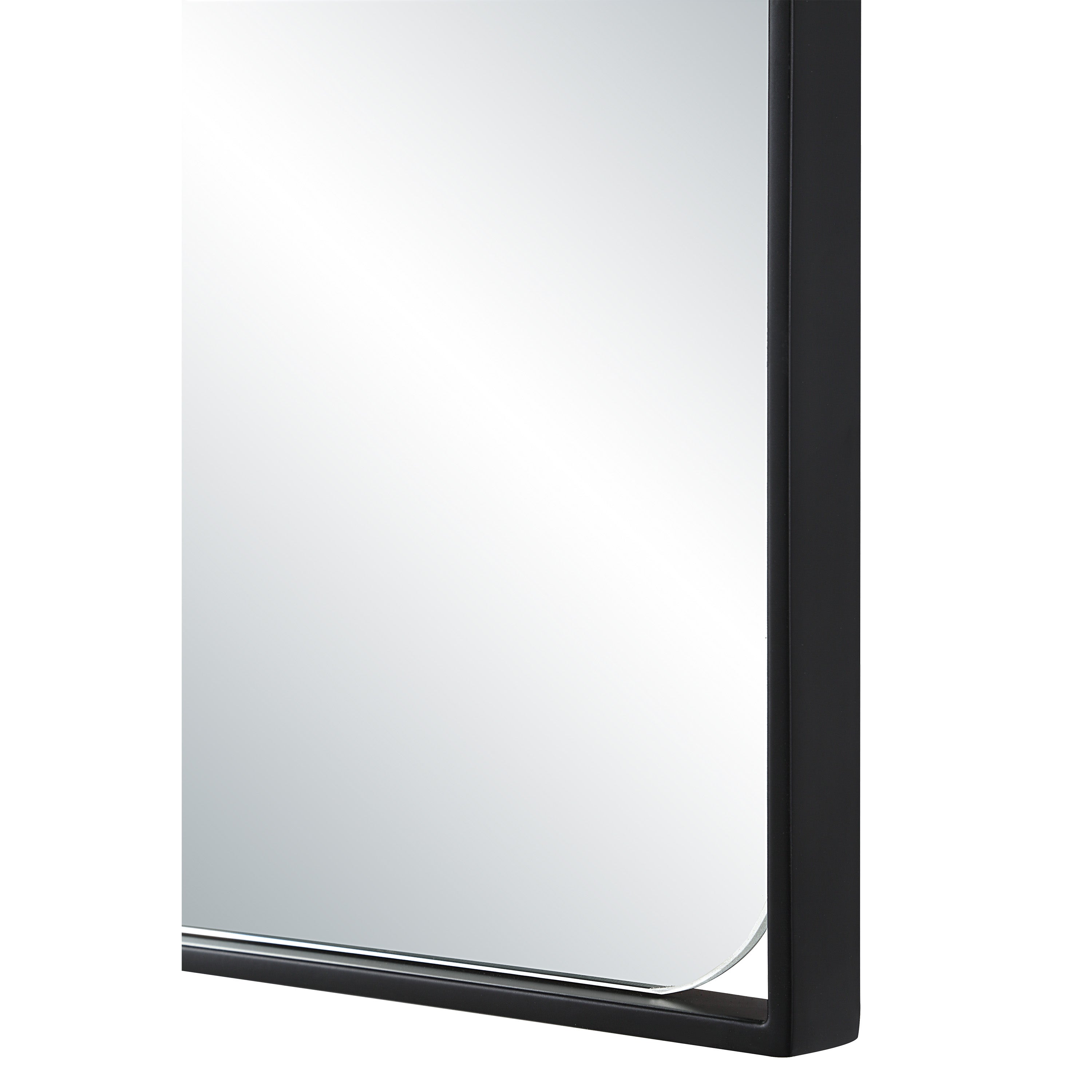 Maniola 30" H x 20" W Wall Mirror, Black - Detail Image - MT2731